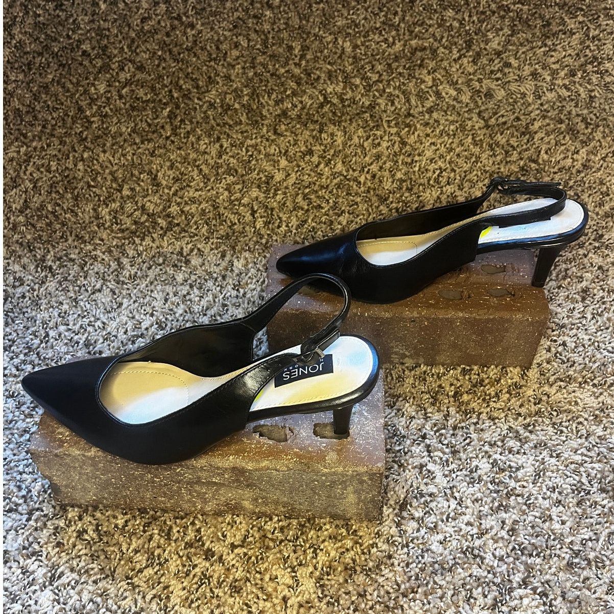 Jones New York Jones New York Pointy Stilettos Slingback Pump Shoes Black 9 Size US 9 / IT 39 - 3 Thumbnail
