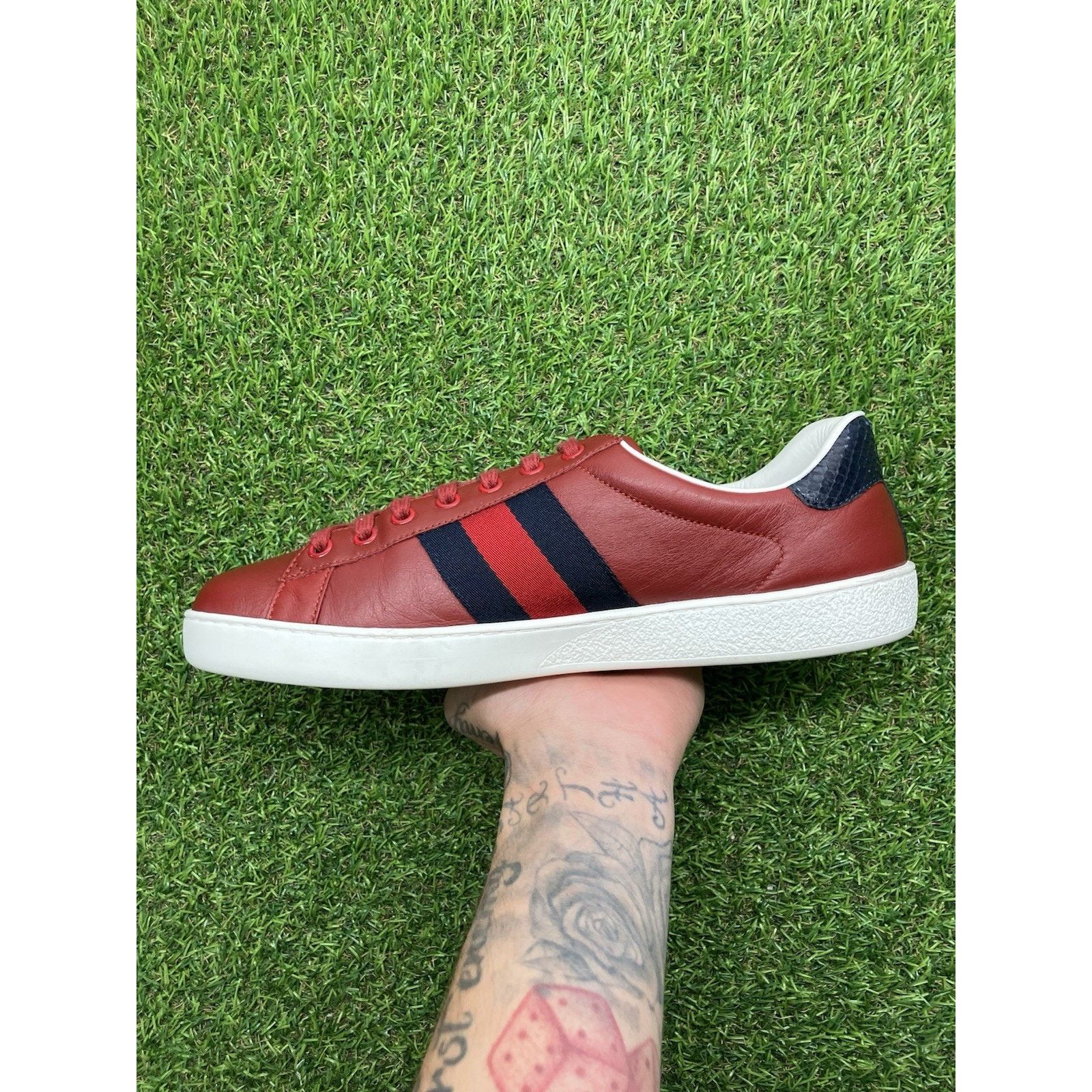 Gucci Gucci Ace ' Red ' | EXCELLENT CONDITION! Size US 7.5 / EU 40-41 - 4 Thumbnail