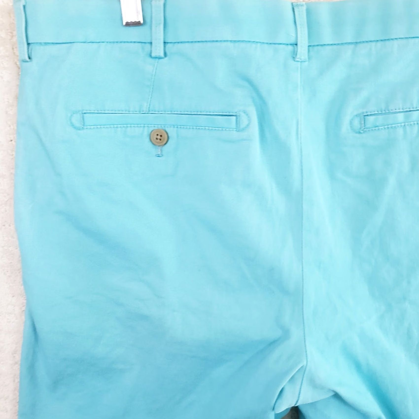 Izod VINTAGE Izod Saltwater Stretch Chino Shorts Men 36 10 Aqua Blue Cotton Spandex Size US 36 / EU 52 - 6 Thumbnail