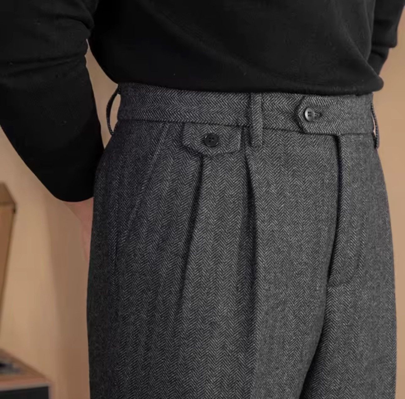 Other Vintage Style Straight Casual British Business Style Pants Size US 32 / EU 48 - 2 Thumbnail