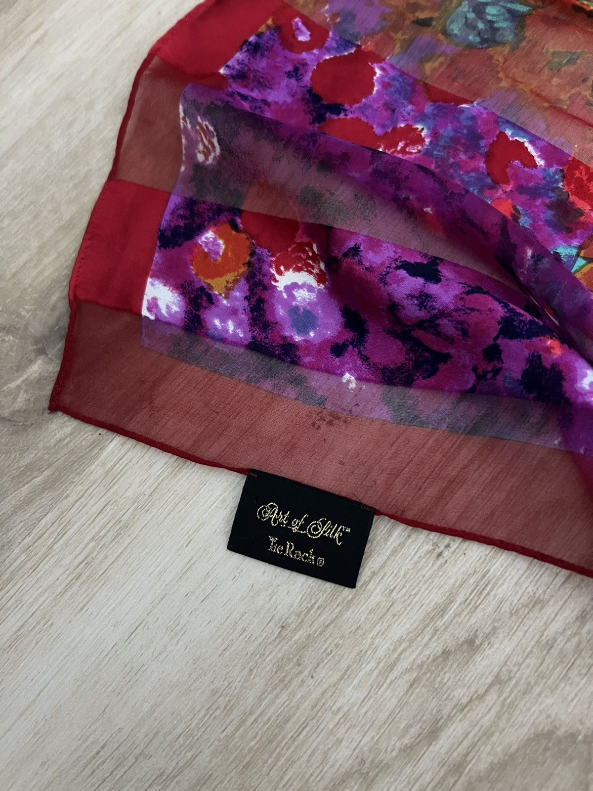 Vintage Beautifil 100% silk made in japan scarf Size ONE SIZE - 3 Thumbnail