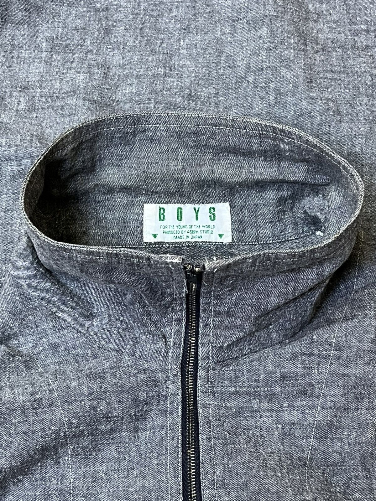 45rpm Vintage “BOYS by 45 RPM STUDIO”half zipper shirt Size US L / EU 52-54 / 3 - 5 Thumbnail