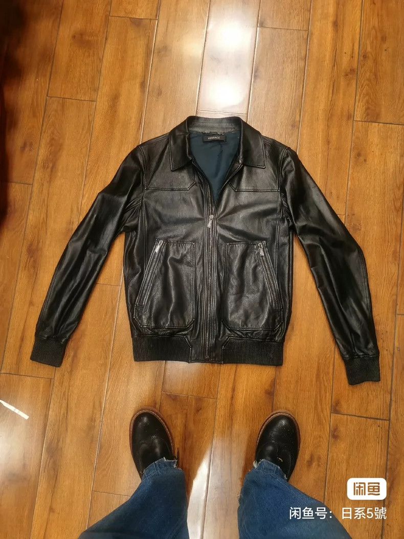 Versace Versace Napa lambskin cropped jacket Size US M / EU 48-50 / 2 - 1 Thumbnail
