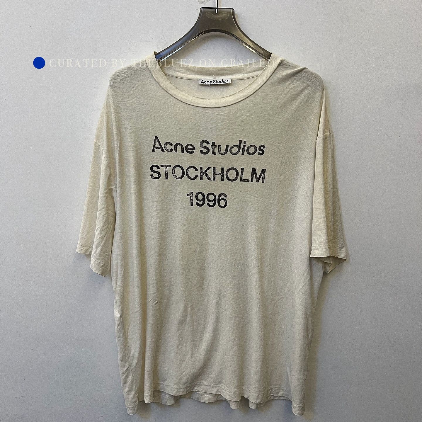 Acne Studios 1996 Logo T-Shirt in White Size US L / EU 52-54 / 3 - 1 Thumbnail