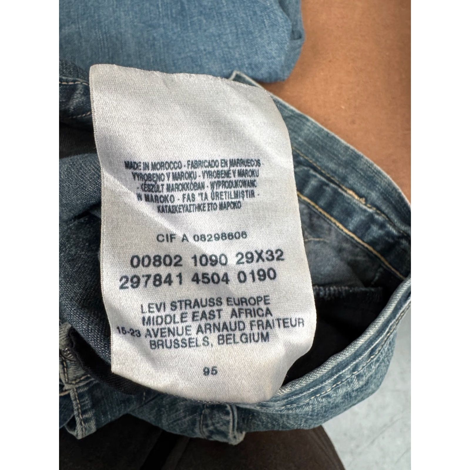 Levi's VINTAGE Levi’s Engineered Jeans Cargo Pocket Denim 5-Pocket 29x32 Blue Medium Y2K 90s Mens Size US 29 - 3 Thumbnail