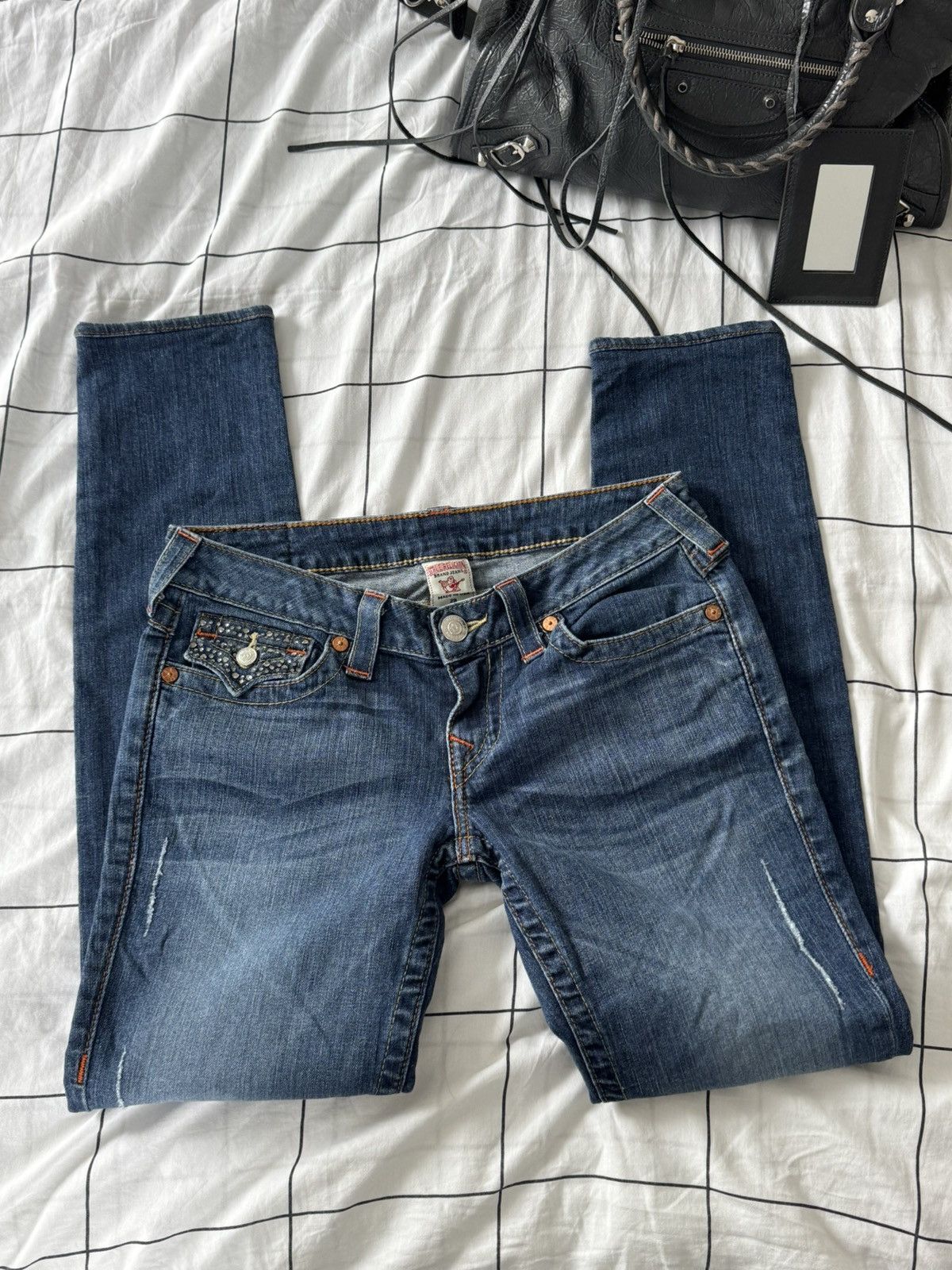 True Religion Sexy Washed Low Waist True Religion Jeans Size 29 Japanesse Size 29" - 3 Thumbnail