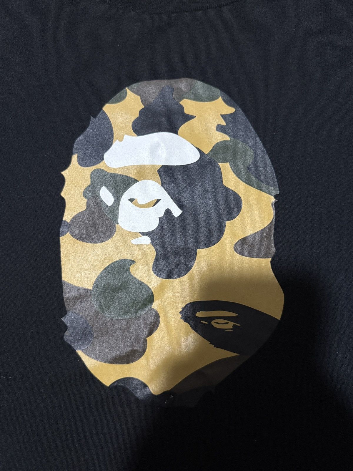 Bape Bape Yellow Camo Logo Tee Size US M / EU 48-50 / 2 - 3 Thumbnail