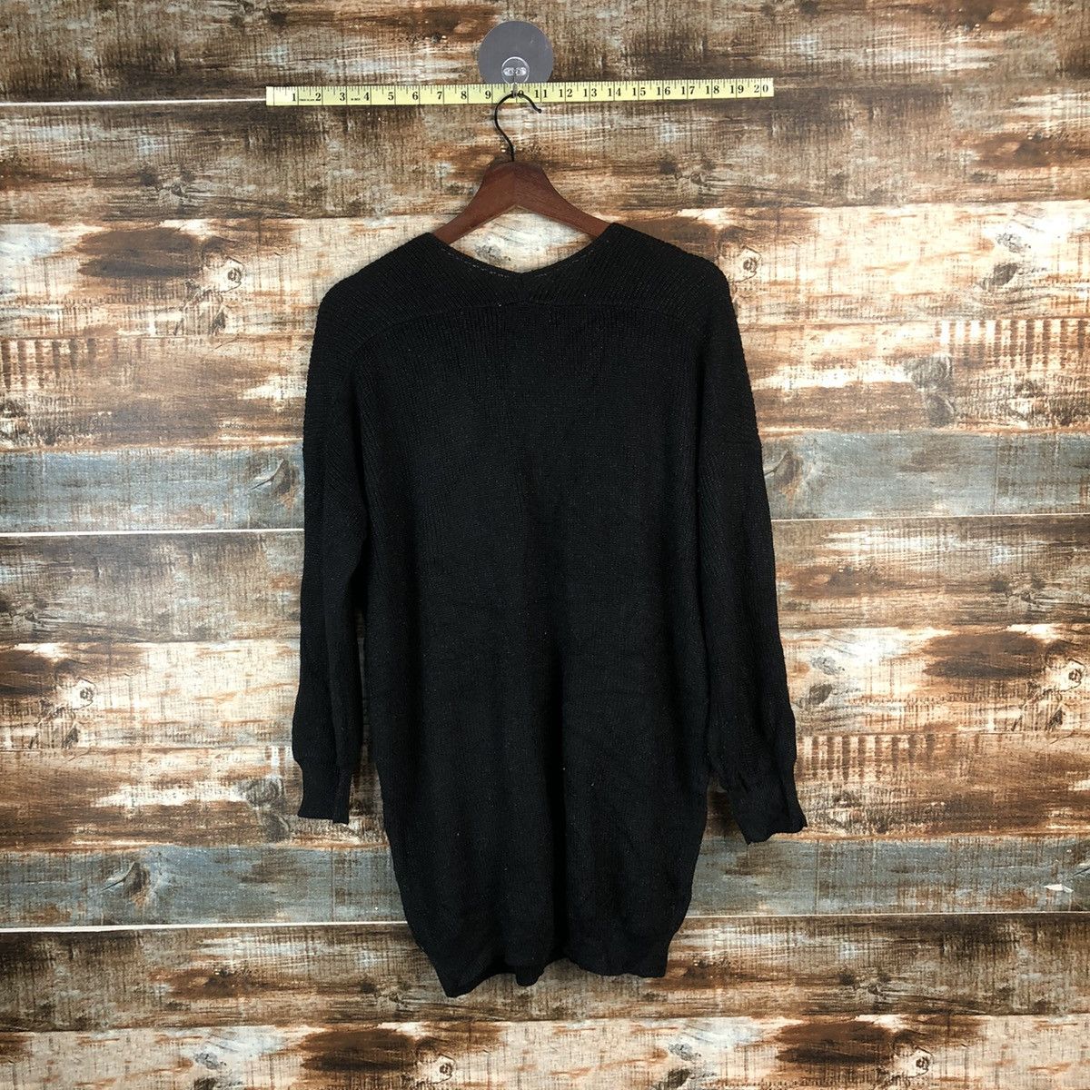 Homespun Knitwear × Japanese Brand DL R.P.S Black long Knitwear #C735 Size M / US 6-8 / IT 42-44 - 12 Thumbnail
