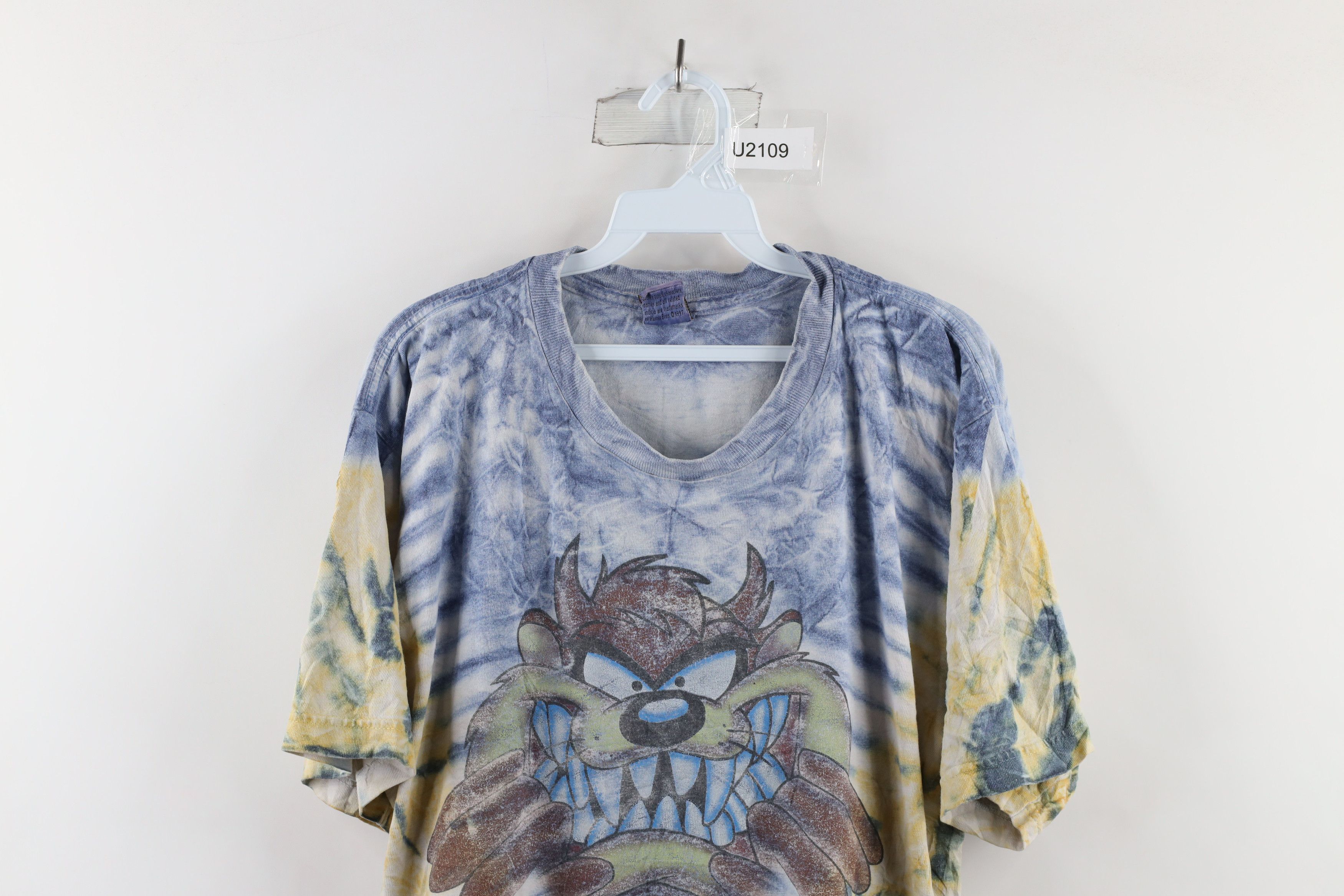 Vintage Vintage 90s Looney Tunes Wash Taz Tazmanian Devil T-Shirt Size US L / EU 52-54 / 3 - 2 Thumbnail