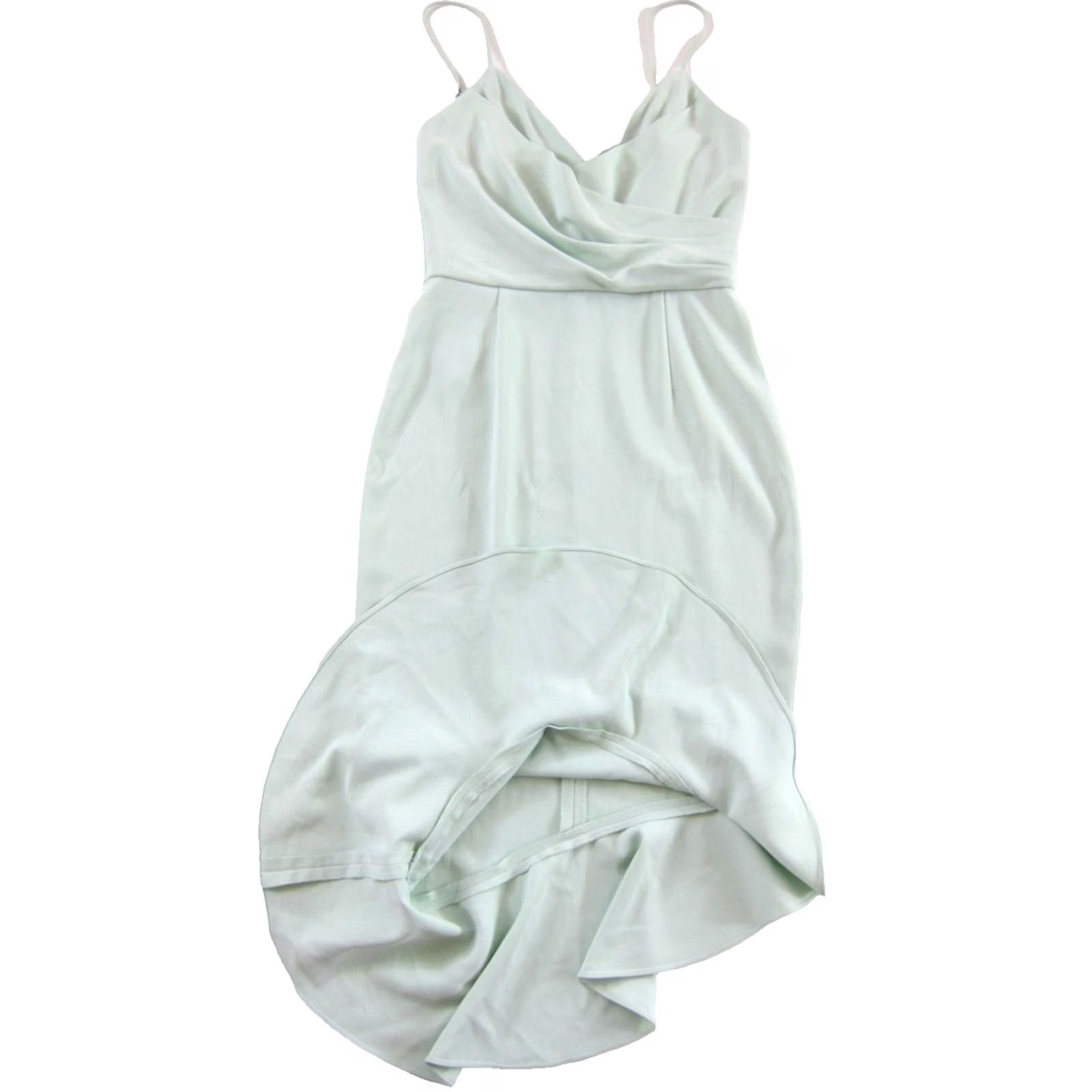 Vintage Gianni Bini Lee NWT Light Green Asymmetric Midi Tank Dress Woman Size 4 Size S / US 4 / IT 40 - 4 Thumbnail