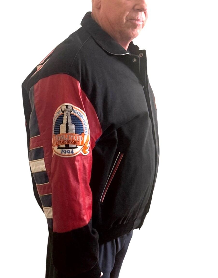 Jeff Hamilton 1994 NHL Rangers Stanley Cup Champions Jacket XL Jeff Hamilt Size US XL / EU 56 / 4 - 9 Thumbnail