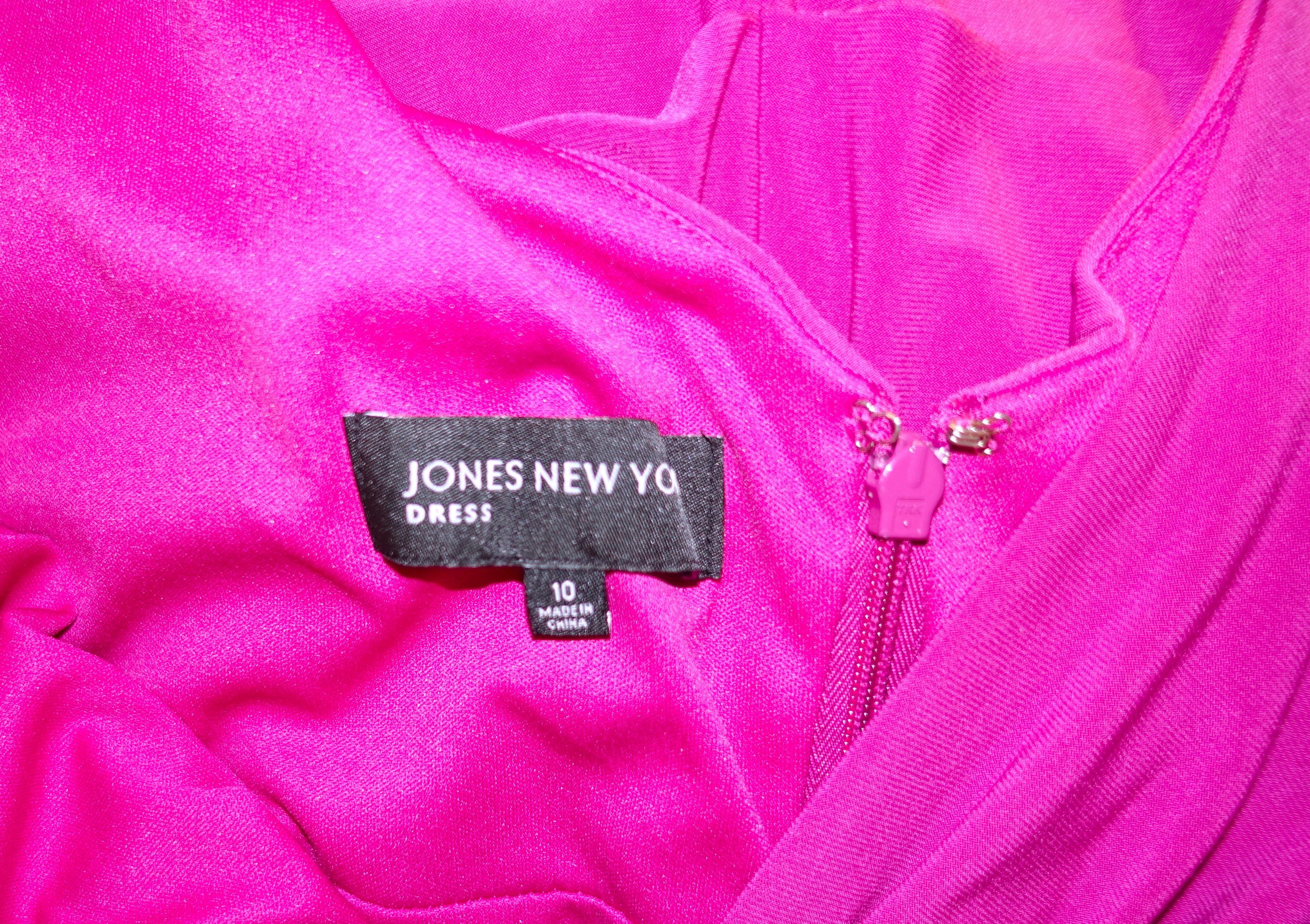 Jones New York Jones New York Fuchsia Faux Wrap Dress 10 Size L / US 10 / IT 46 - 8 Thumbnail