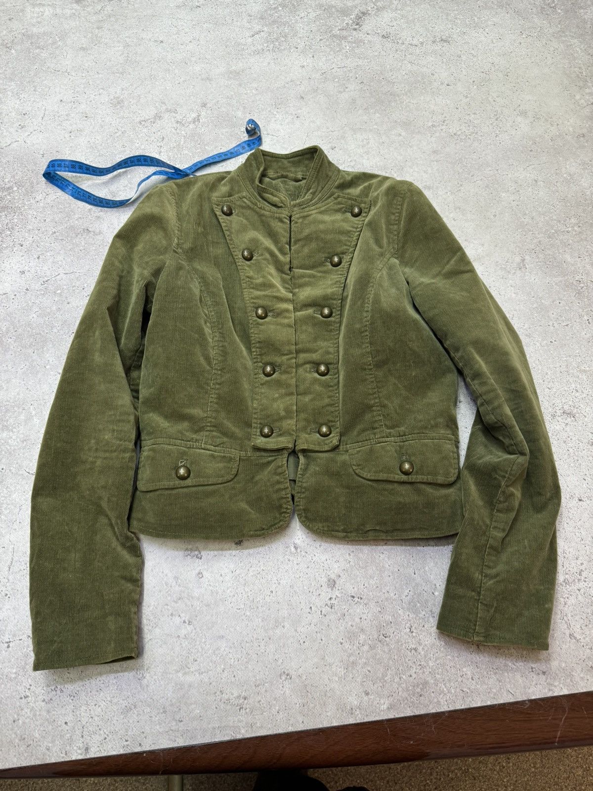 Hedi Slimane Vintage Velour Corduroy Napoleon Hussar Button Jacket Size US S / EU 44-46 / 1 - 7 Thumbnail