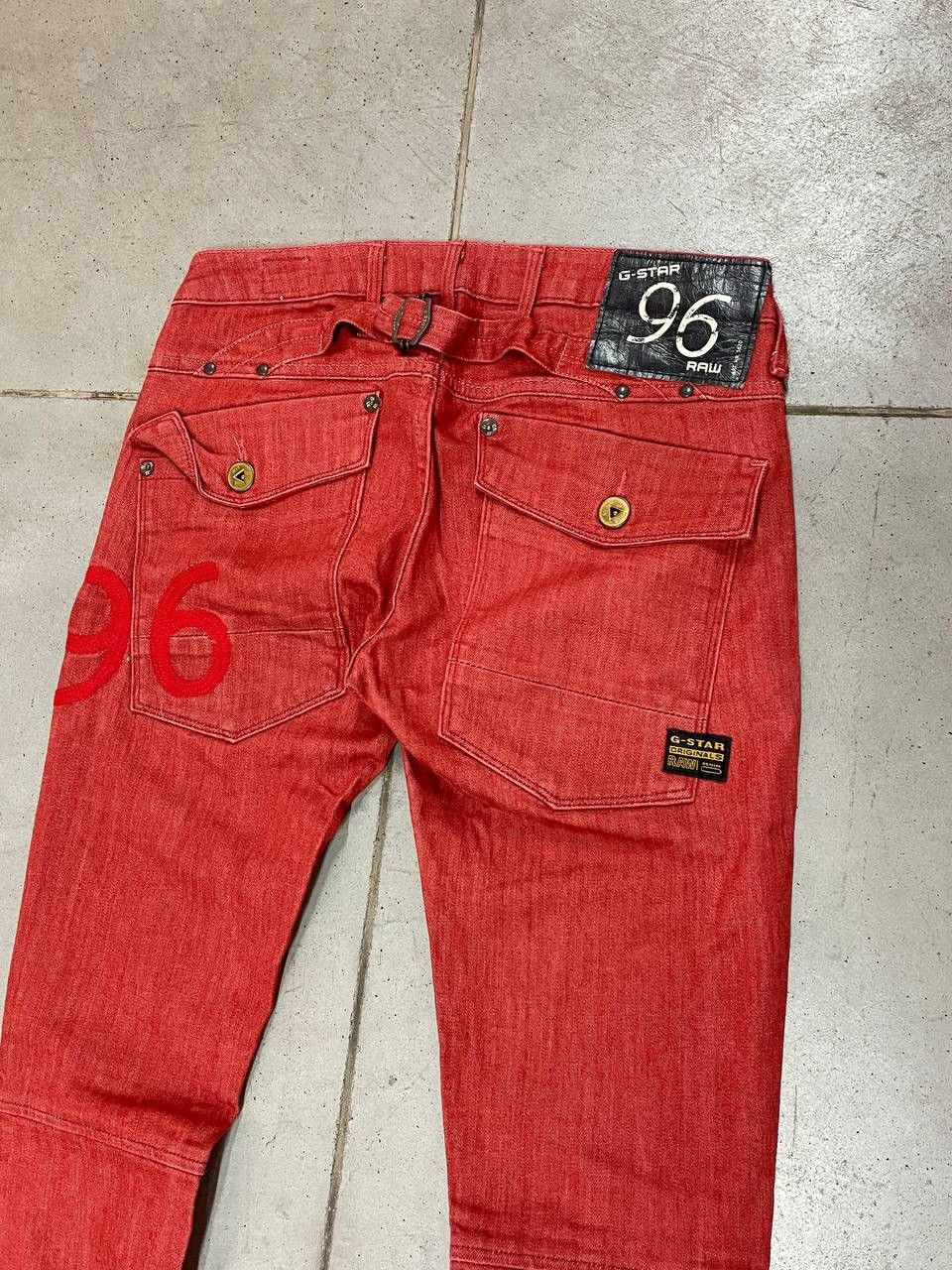 Vintage G Star Raw Jeans Red Denim Skinny Pants