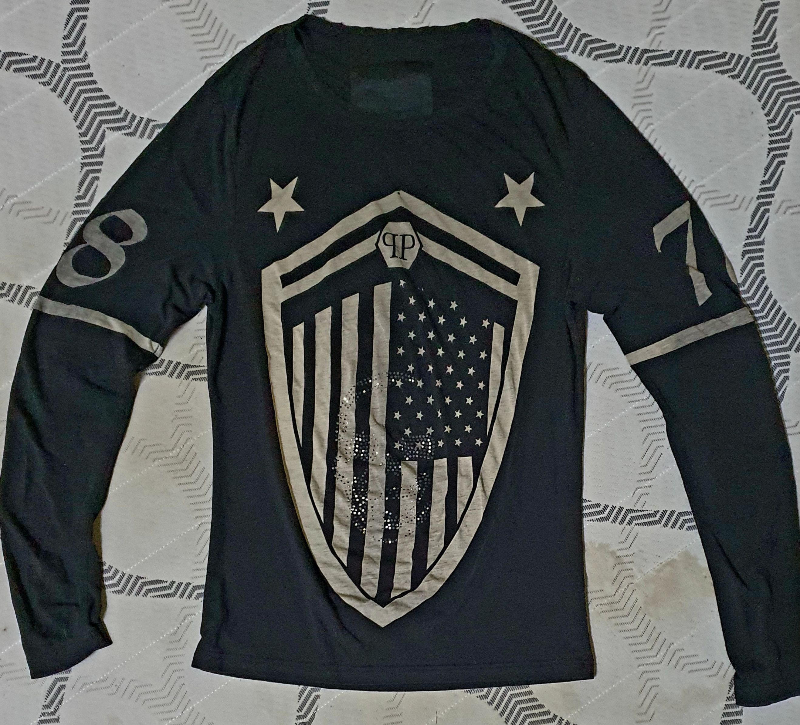 Philipp Plein Philipp Plein Homme - Stars & Stripes Longsleeve Size US S / EU 44-46 / 1 - 2 Thumbnail
