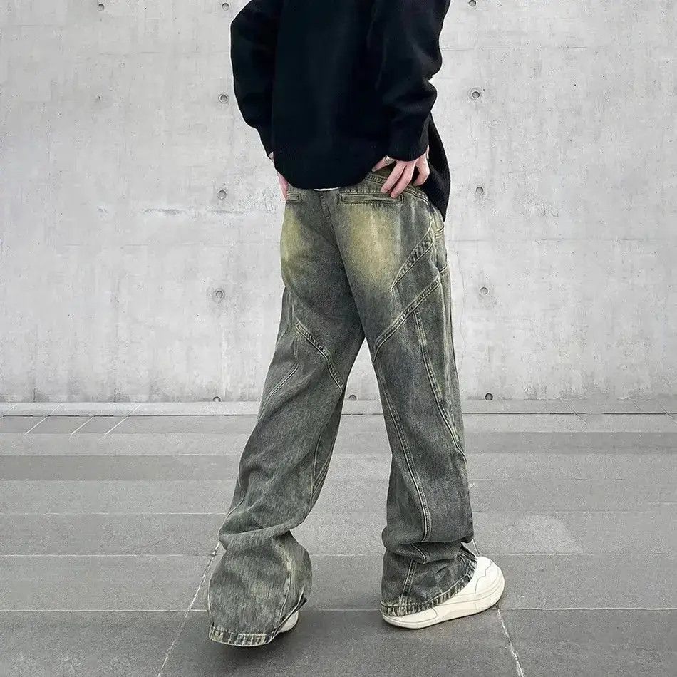 Japanese Brand Design Retro Vintage Style Straight Jeans Trousers y2k Size US 32 / EU 48 - 3 Thumbnail