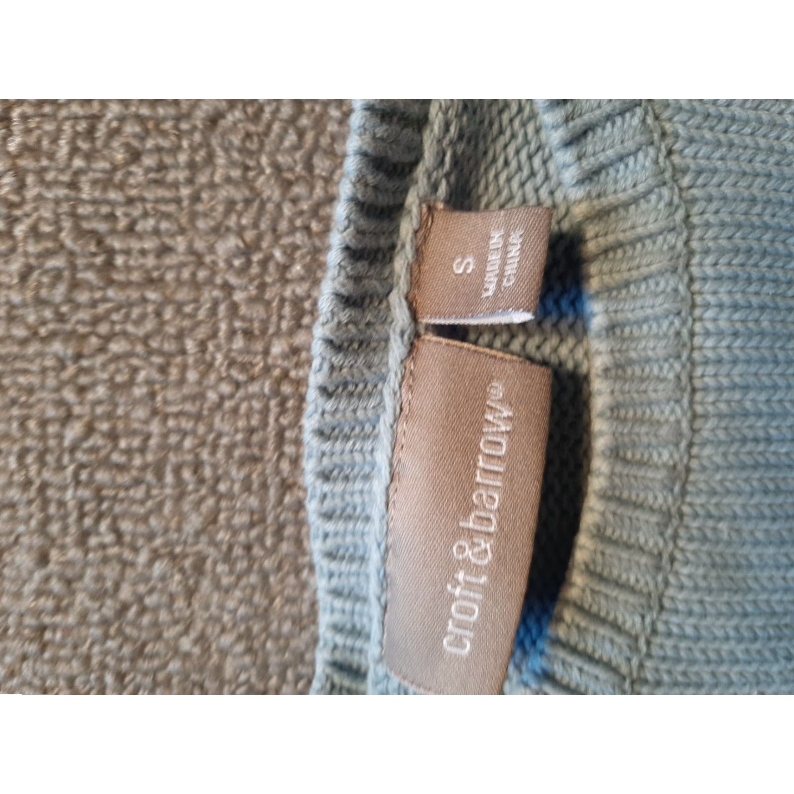 Croft & Barrow VINTAGE Croft and Barrow Mens Sweater Small S Blue Pullover Knit Long Sleeve Size US S / EU 44-46 / 1 - 4 Thumbnail