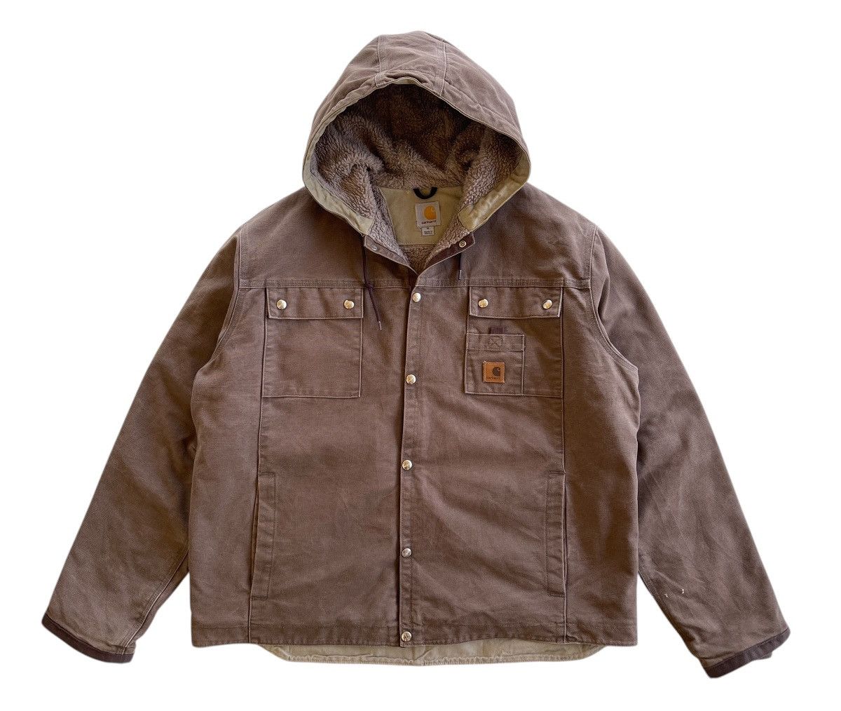 Carhartt Carhartt J284 FWD Sherpa Sandstone Multipocket Hooded Size US XL / EU 56 / 4 - 2 Thumbnail