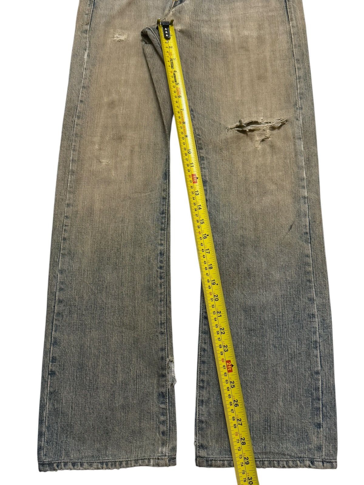 If Six Was Nine Vintage 90s Japanese Brand Mud Wash Distressed Straight Leg Size US 31 - 10 Thumbnail