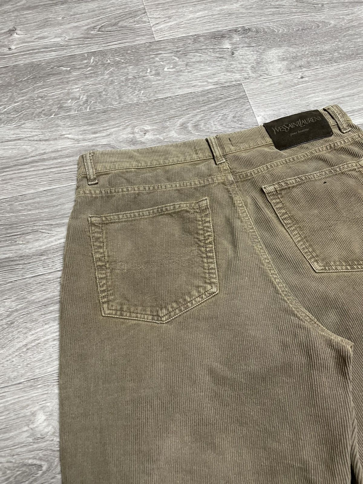 Yves Saint Laurent Vintage Yves Saint Laurent YSL Baige Corduroy Velvet Pants Size US 34 / EU 50 - 22 Thumbnail