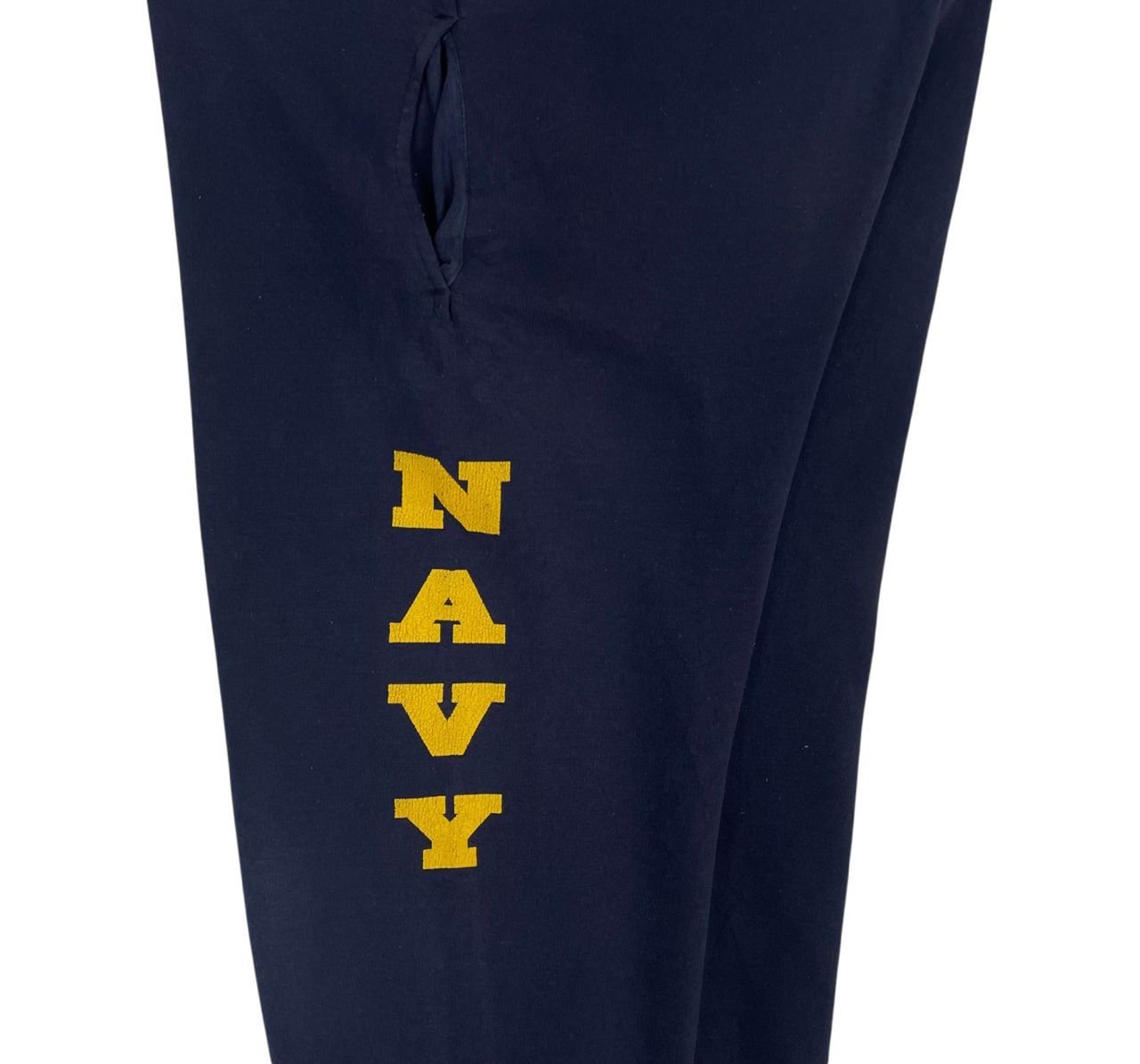 Vintage Vintage Gildan Inspired Navy Logo Jogger Pant Size 30-35 Size US 34 / EU 50 - 4 Thumbnail