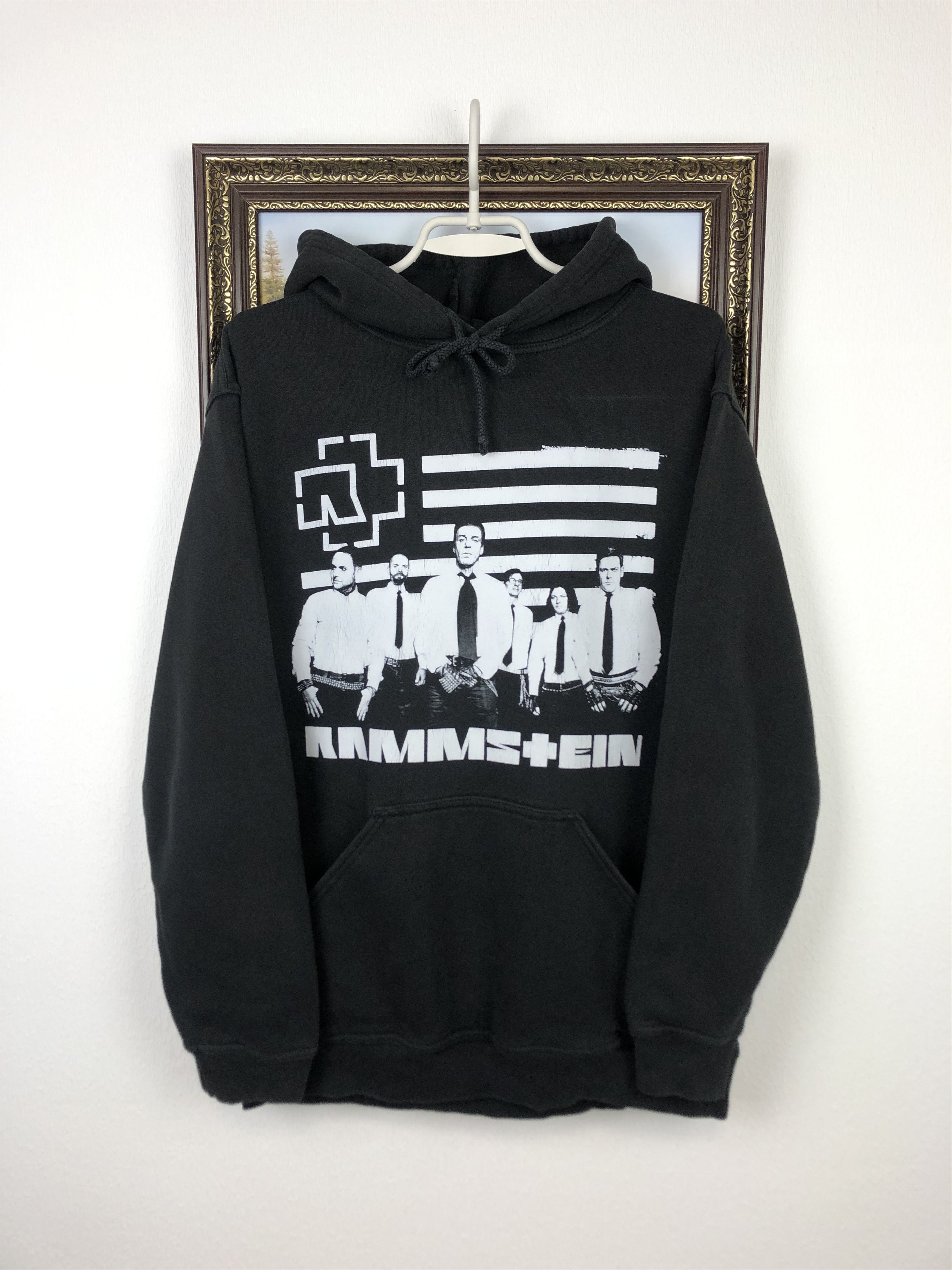 Vintage Vintage Rammstein Band Hoodie Over Print Jacket Mens Tee Size US M / EU 48-50 / 2 - 1 Thumbnail