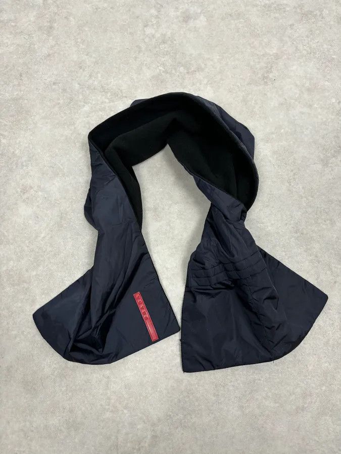 Prada Prada Black Hybrid Nylon Polar Scarf Size ONE SIZE - 3 Thumbnail