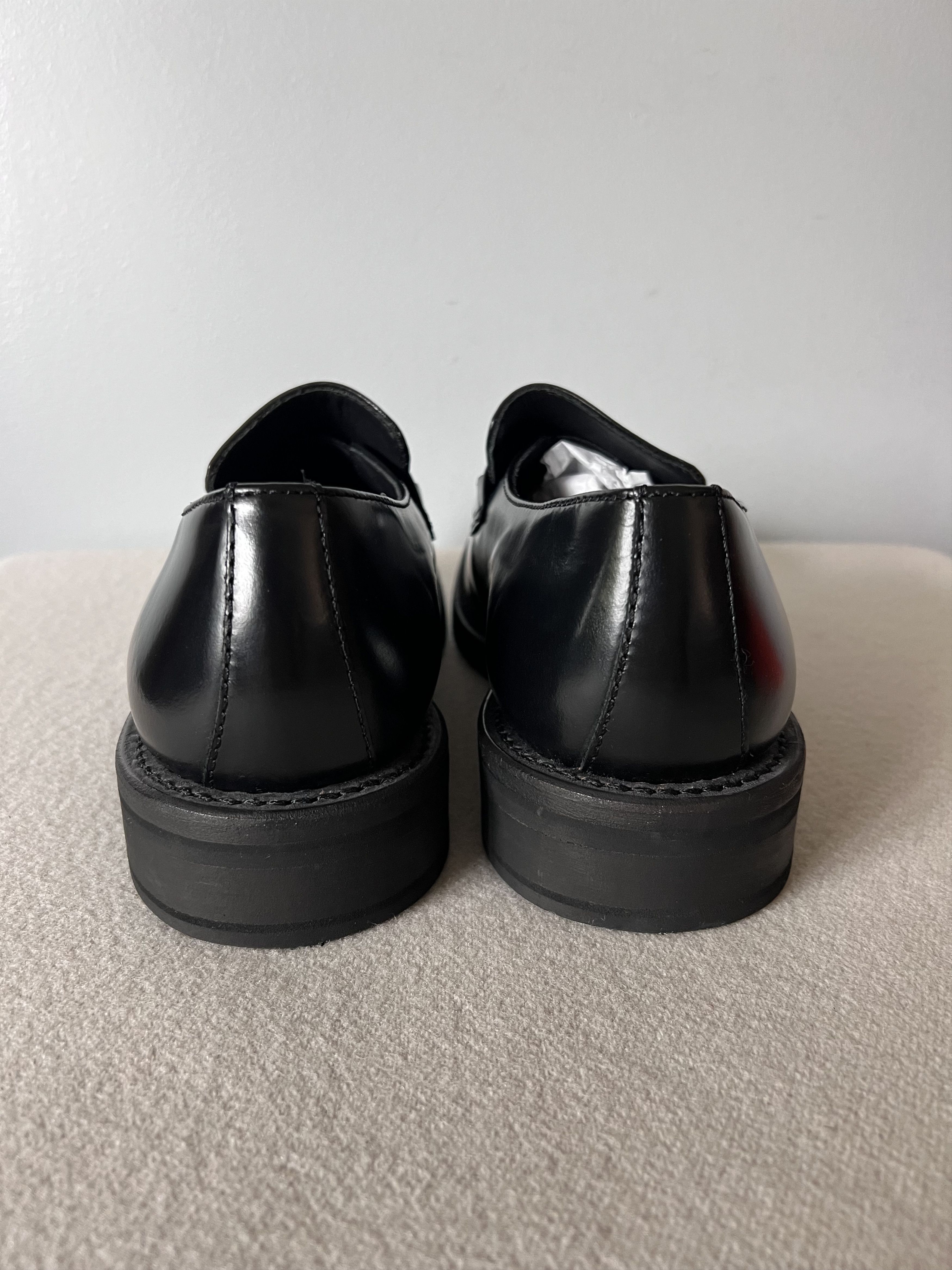 Our Legacy Our Legacy Nakano Loafers in Glazed Black Leather Size US 11 / EU 44 - 5 Thumbnail