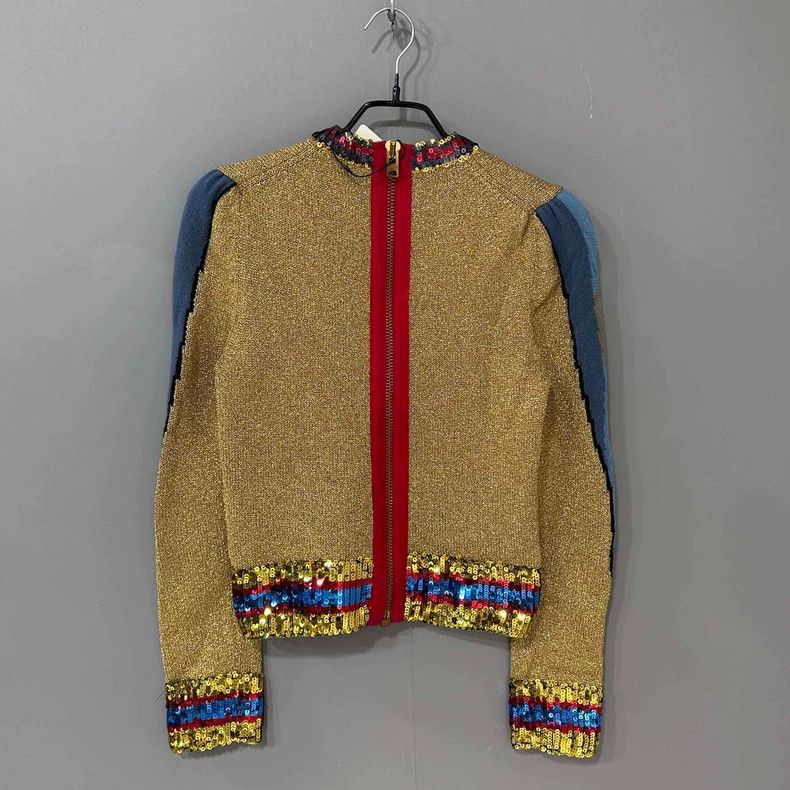 Gucci Gucci Long sleeves with zipper on the back of the parrot Size M / US 6-8 / IT 42-44 - 3 Thumbnail