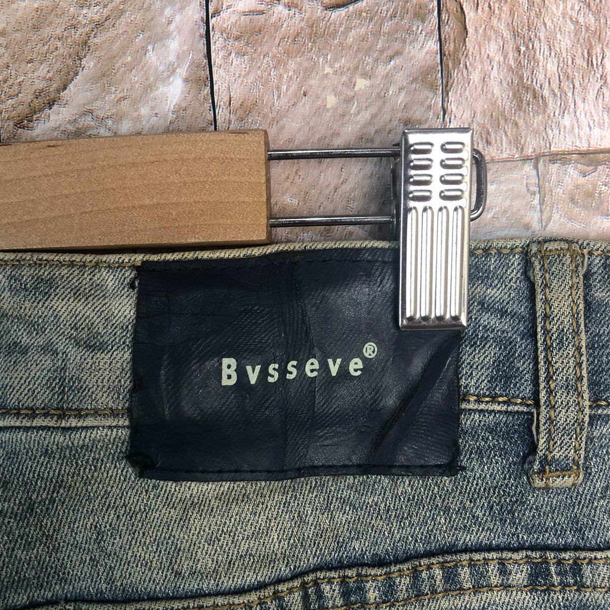 Japanese Brand Bvsseve Blue Distressed ripped jogger Denim Pants #A43 Size US 32 / EU 48 - 21 Thumbnail