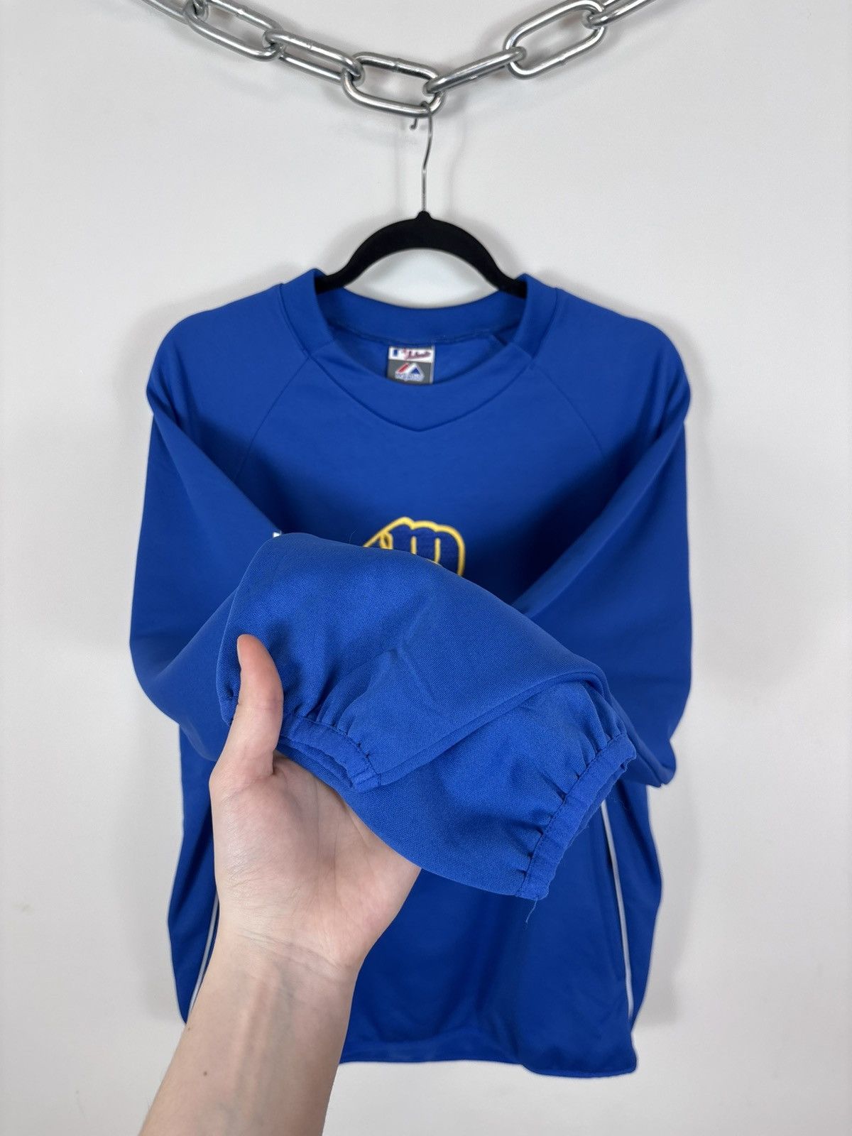 Majestic Majestic Milwaukee Brewers MLB Sweatshirt Pullover Jacket Size US M / EU 48-50 / 2 - 10 Thumbnail