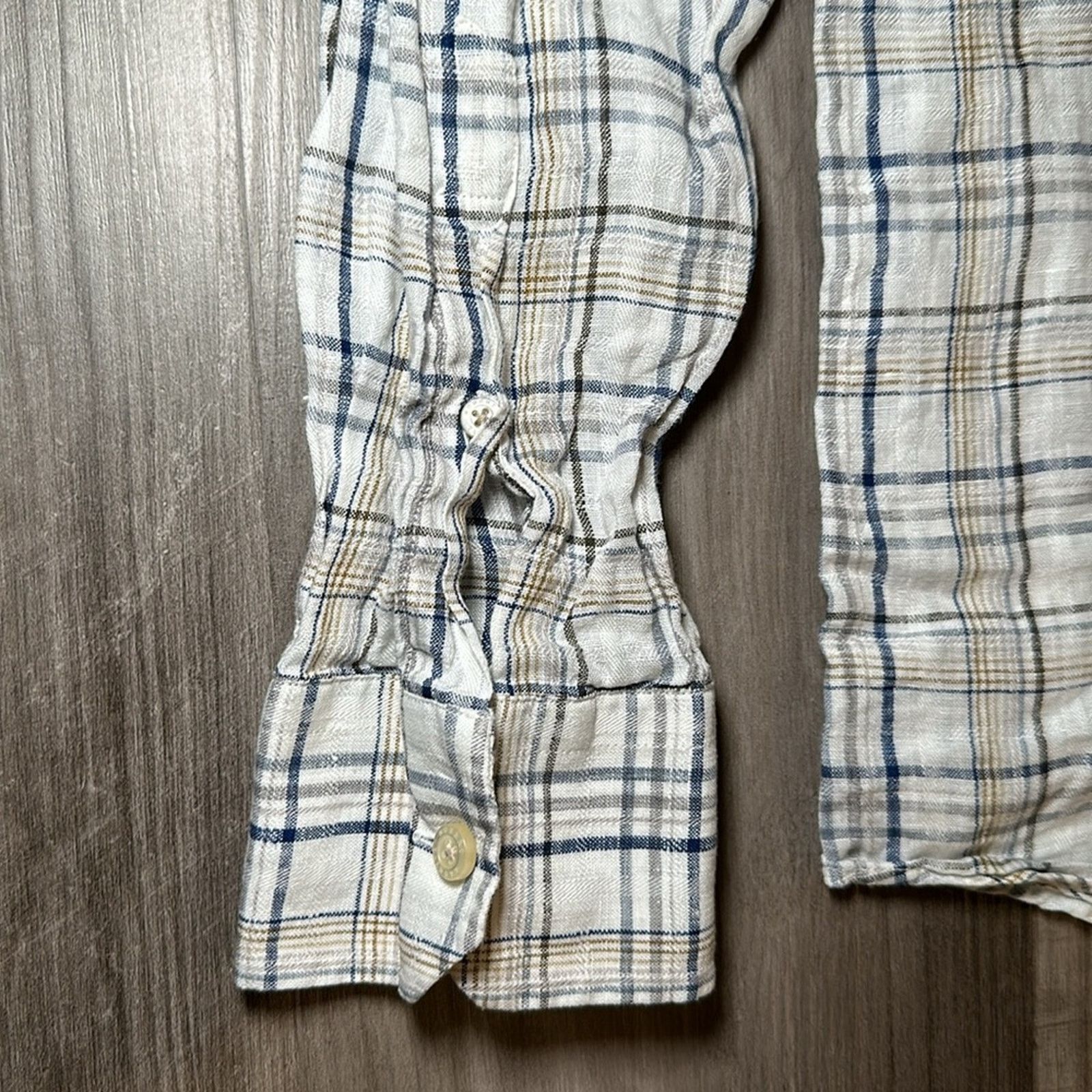 Robert Talbott Robert Talbott Trim Fit Linen Long Sleeve - Large Size US L / EU 52-54 / 3 - 4 Thumbnail