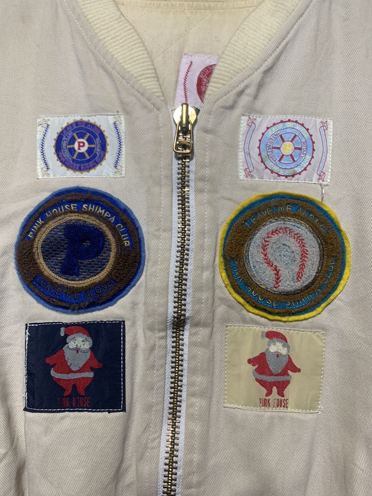 Pink House 1990s Pink House multiple patch MA-1 Bomber jacket Size US M / EU 48-50 / 2 - 3 Thumbnail