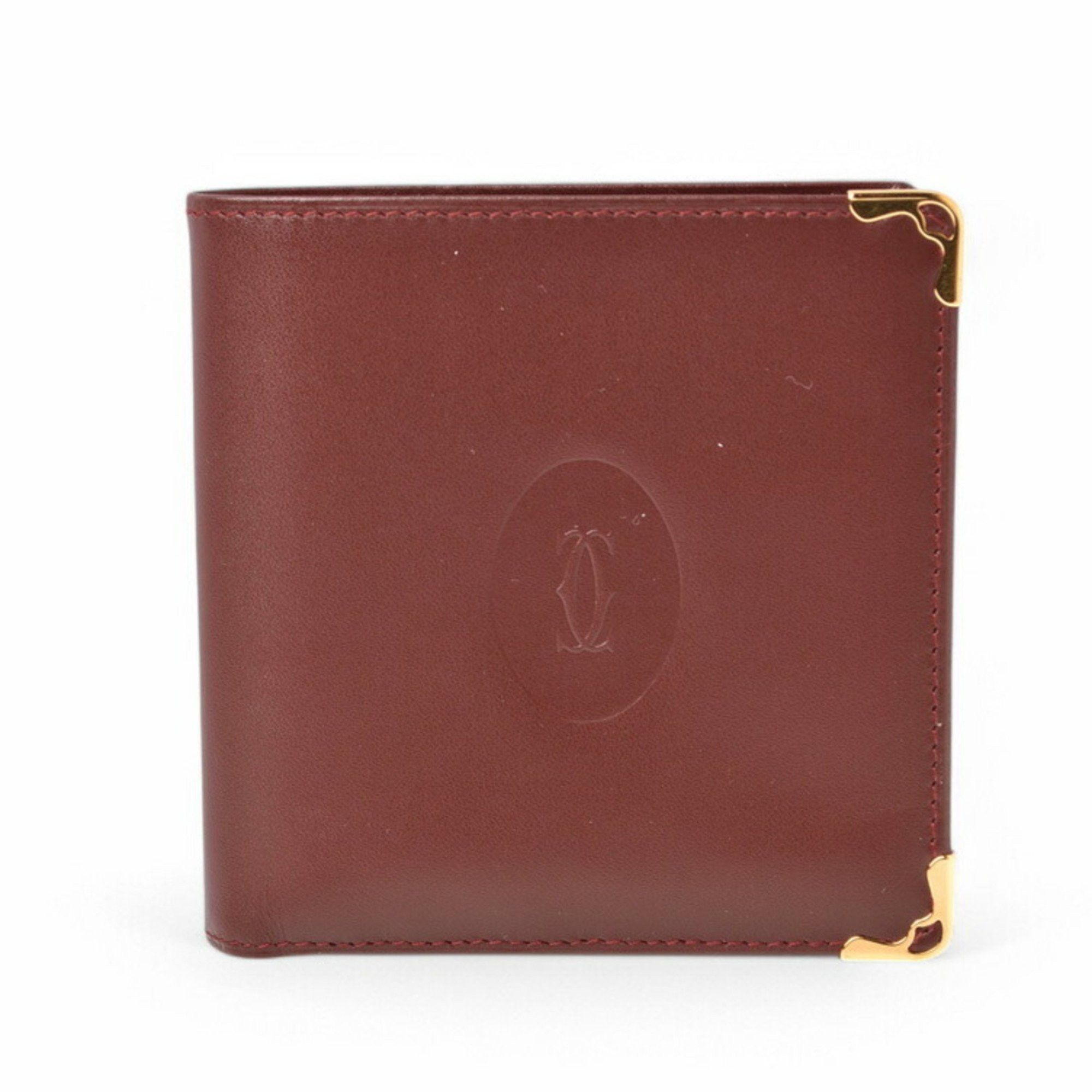 Cartier Cartier Bi-fold Wallet Men's Must de Bordeaux L3000451 Size ONE SIZE - 1 Thumbnail