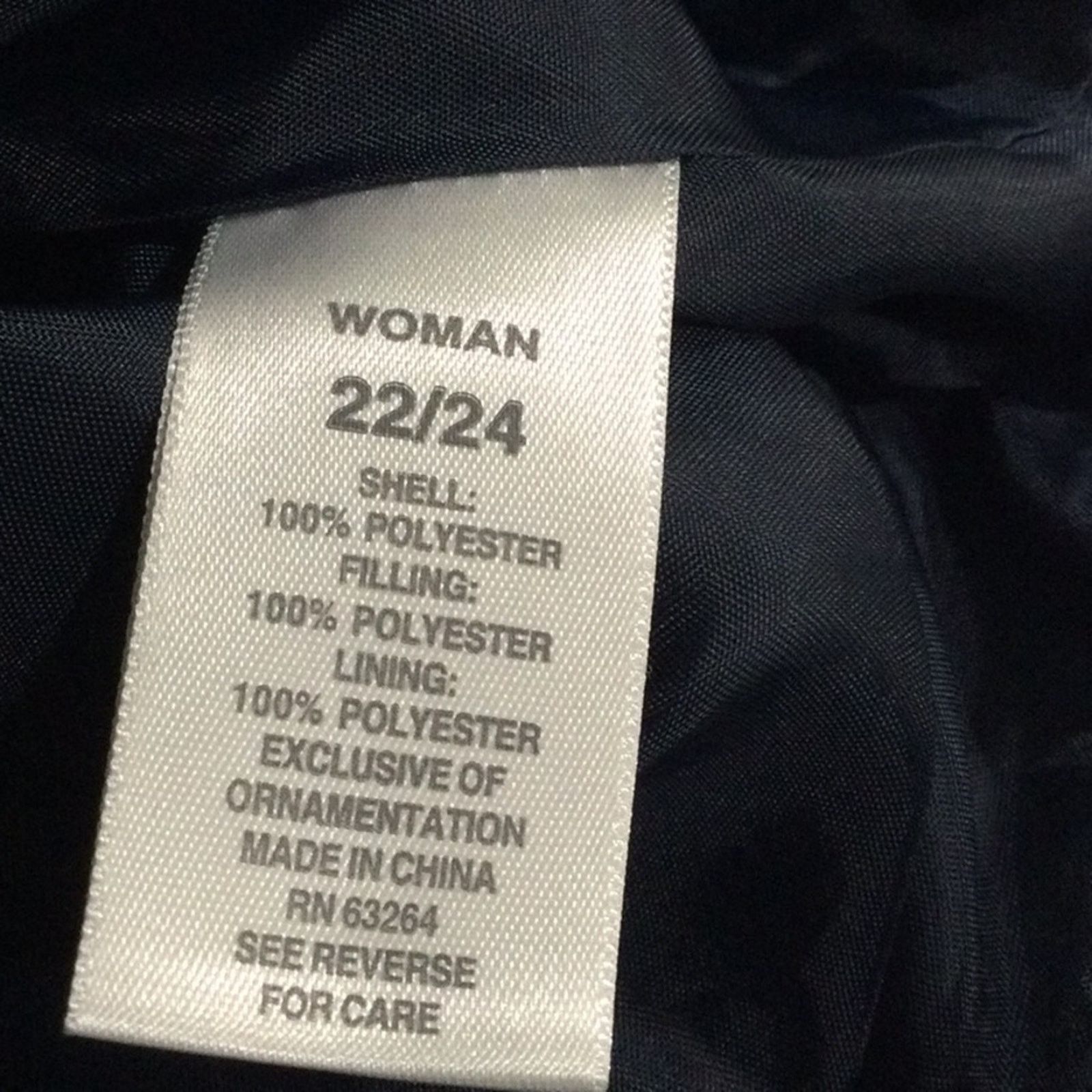 Other Dressbarn Navy Quilted Lined Full Zip Pockets Vest 22/24 Size XXL / US 16-18 / IT 52-54 - 11 Thumbnail
