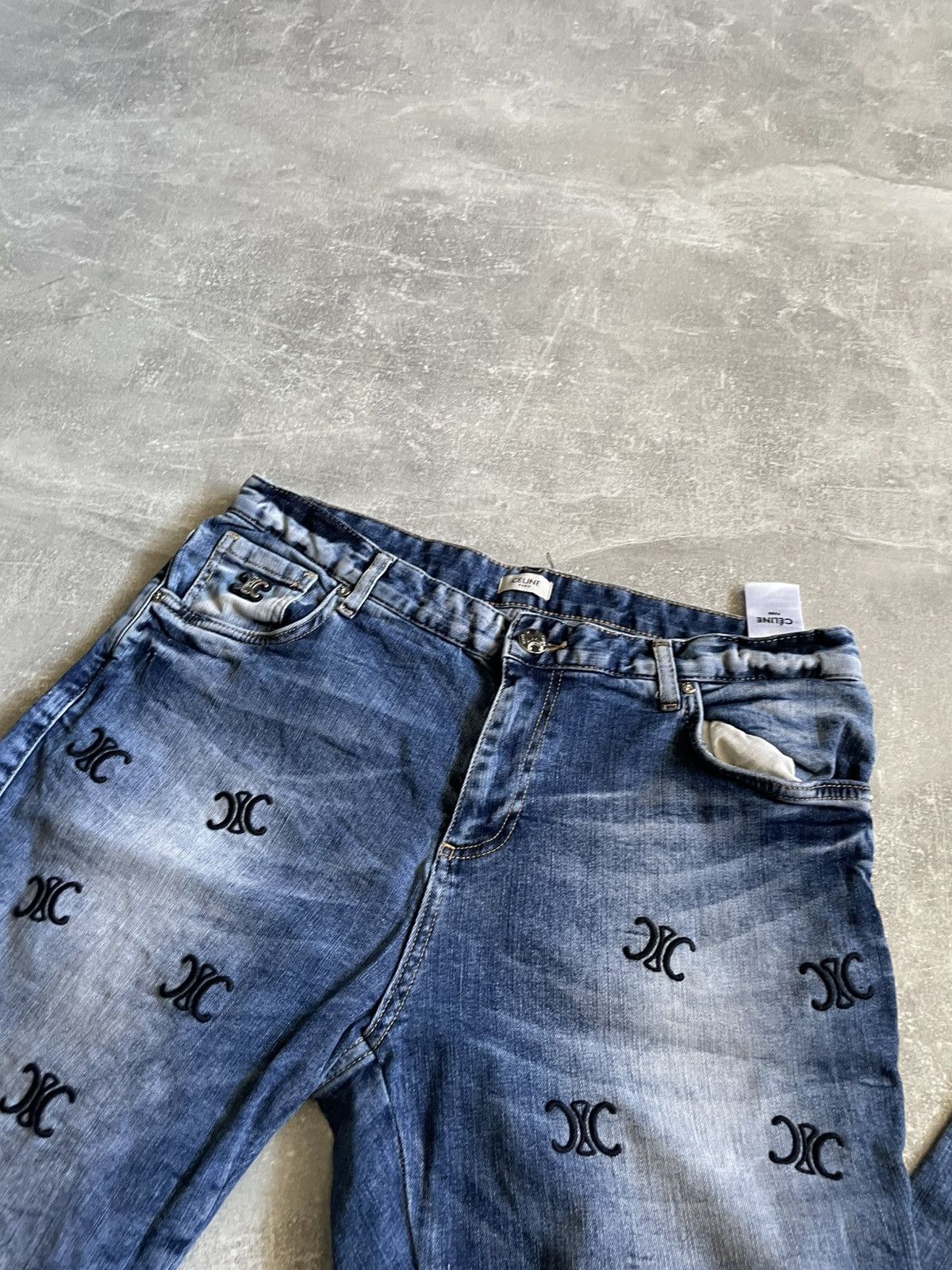 Celine Celine Paris Jeans Monogramm denim pants old money Size 33" - 5 Thumbnail
