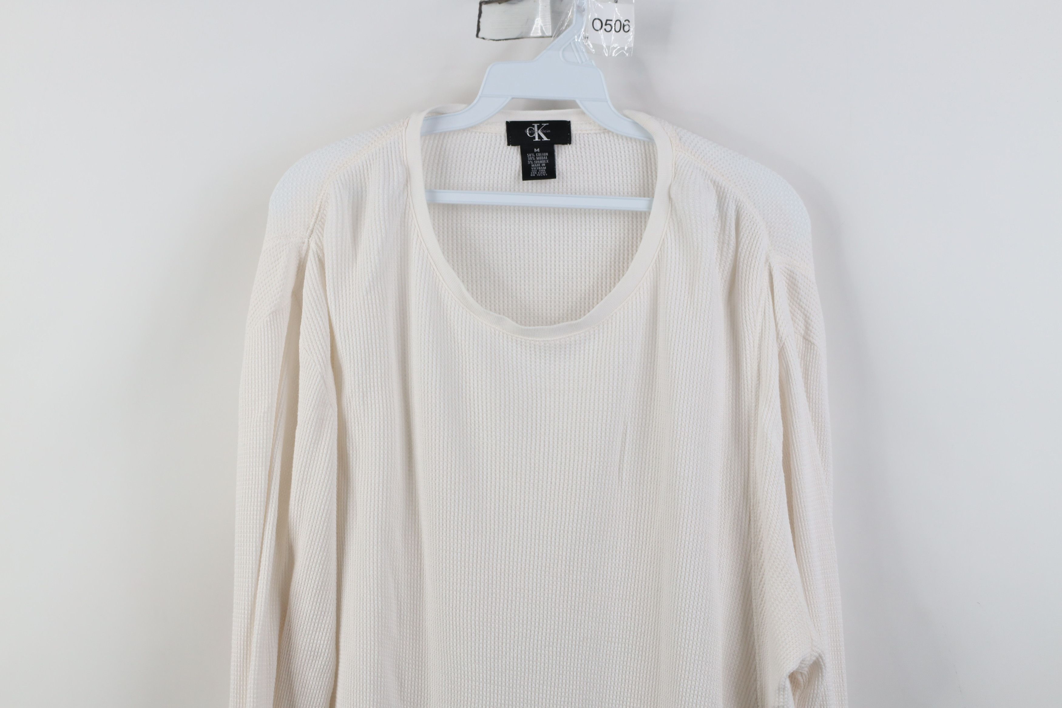 Calvin Klein Vintage 90s Calvin Klein Oversized Thermal Waffle T-Shirt Size US M / EU 48-50 / 2 - 2 Thumbnail