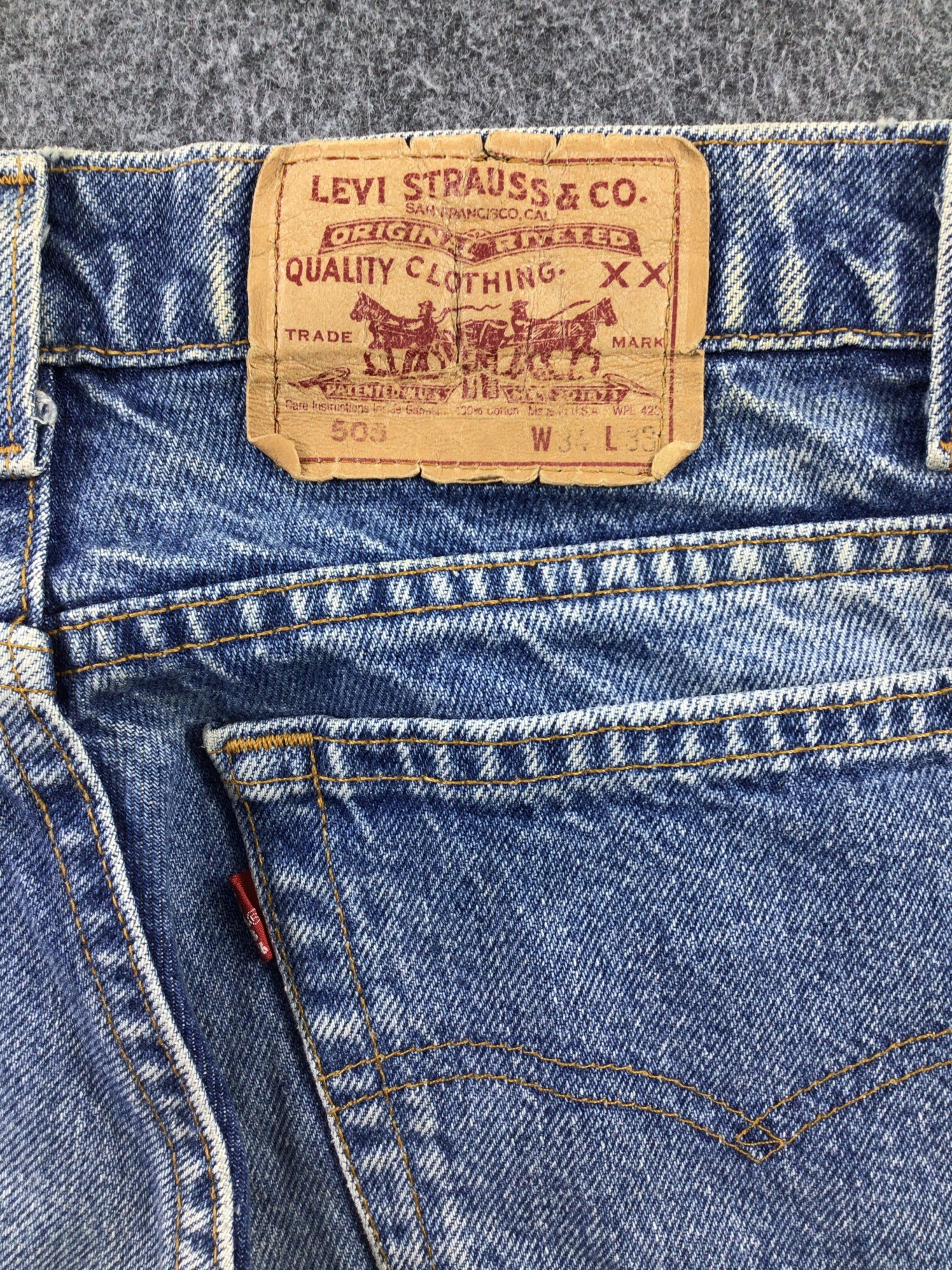 Levi's × Vintage Vintage 90s Levis 505 Jeans-JM494 Size US 33 - 6 Thumbnail