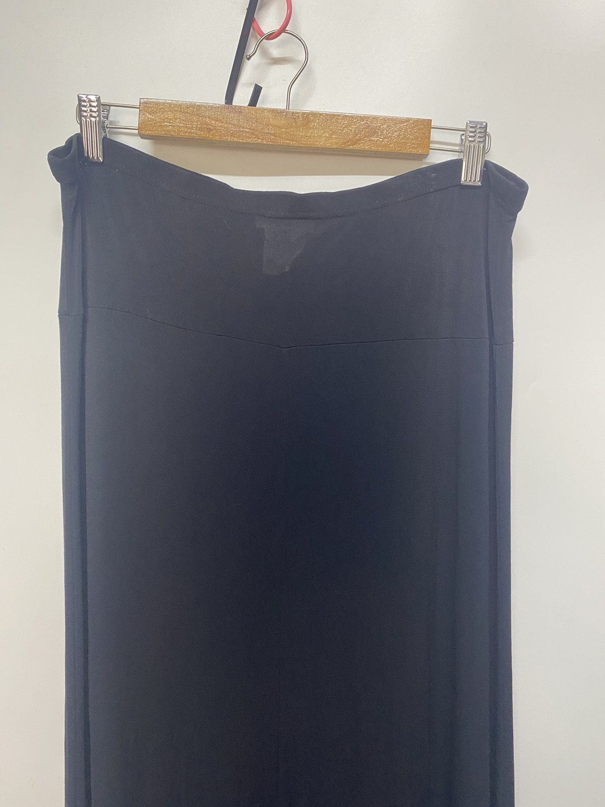 Designer Aguis Paris Midi Skirt Black Made in France Size 34" / US 12 / IT 48 - 4 Thumbnail