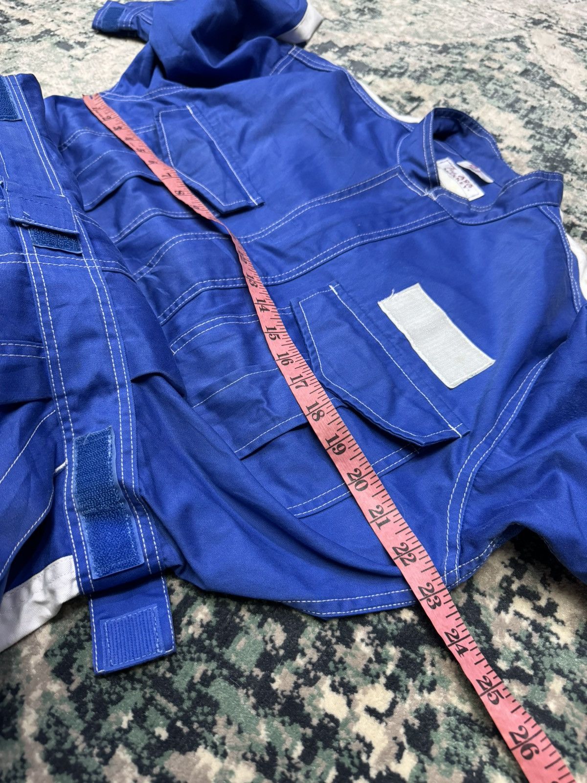 Japanese Brand × Vintage KATAYAMA COLLEGE AUTOMOTIVE TECH BIB OVERALL ORANGE TAB Size US 32 / EU 48 - 8 Thumbnail
