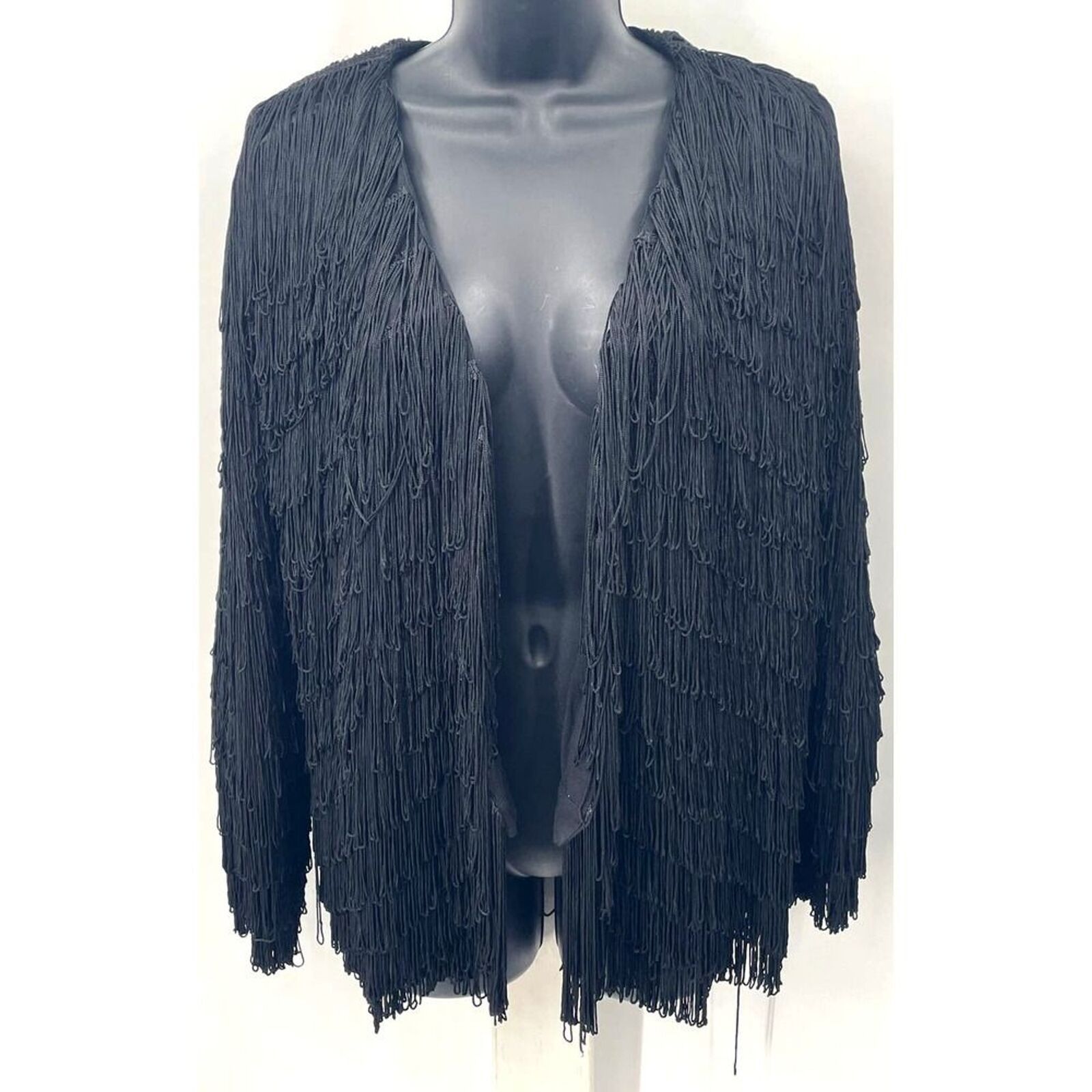 Anthropologie Anthropologie Fringed Long-Sleeve Jacket by Vanessa Virginia Size M / US 6-8 / IT 42-44 - 1 Thumbnail