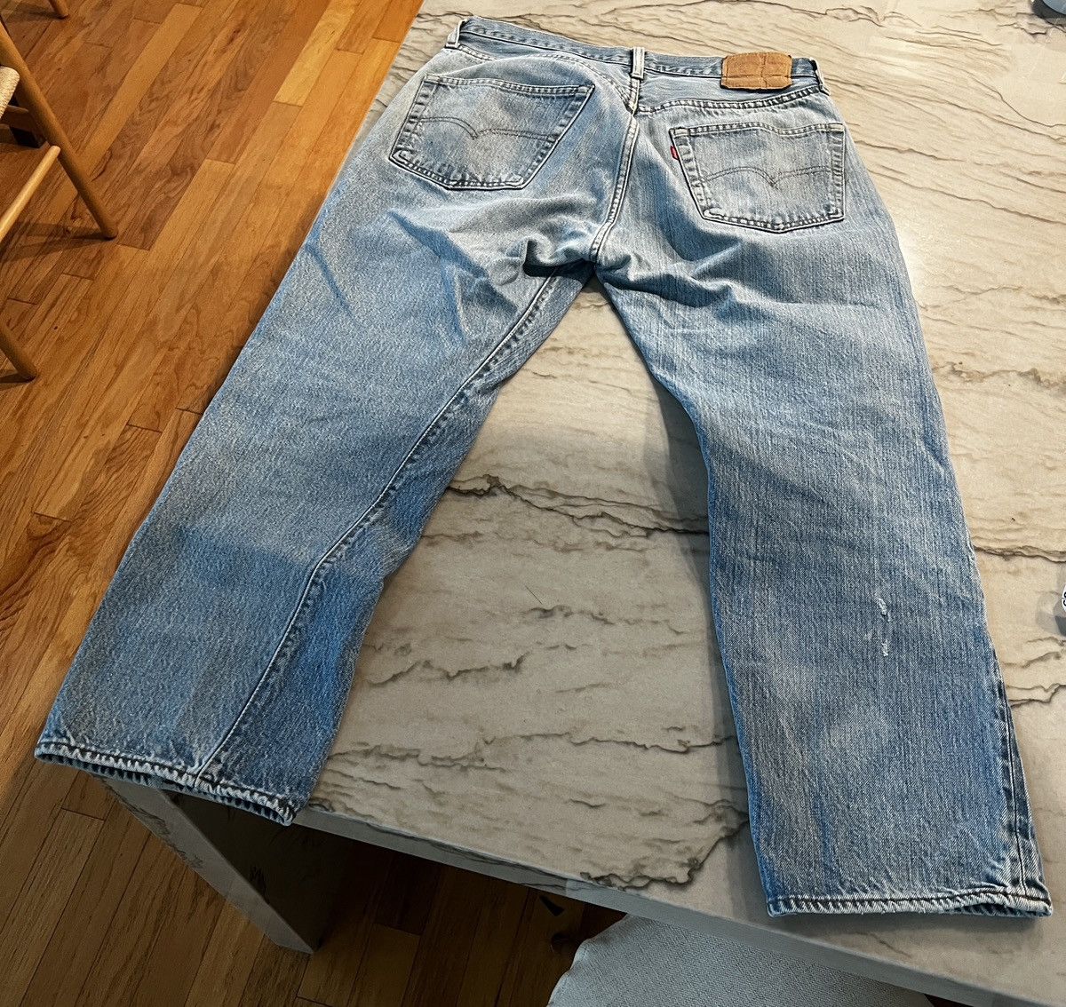 Levi's × Vintage Vintage 80’s Small e Levi’s 501 Selvedge Jeans 524 button Size US 33 - 2 Thumbnail