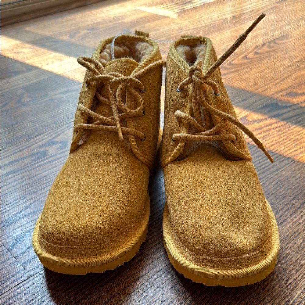 Ugg UGG Women’s 6 Yellow Suede Lace-Up Boots Size US 6 / IT 36 - 6 Thumbnail