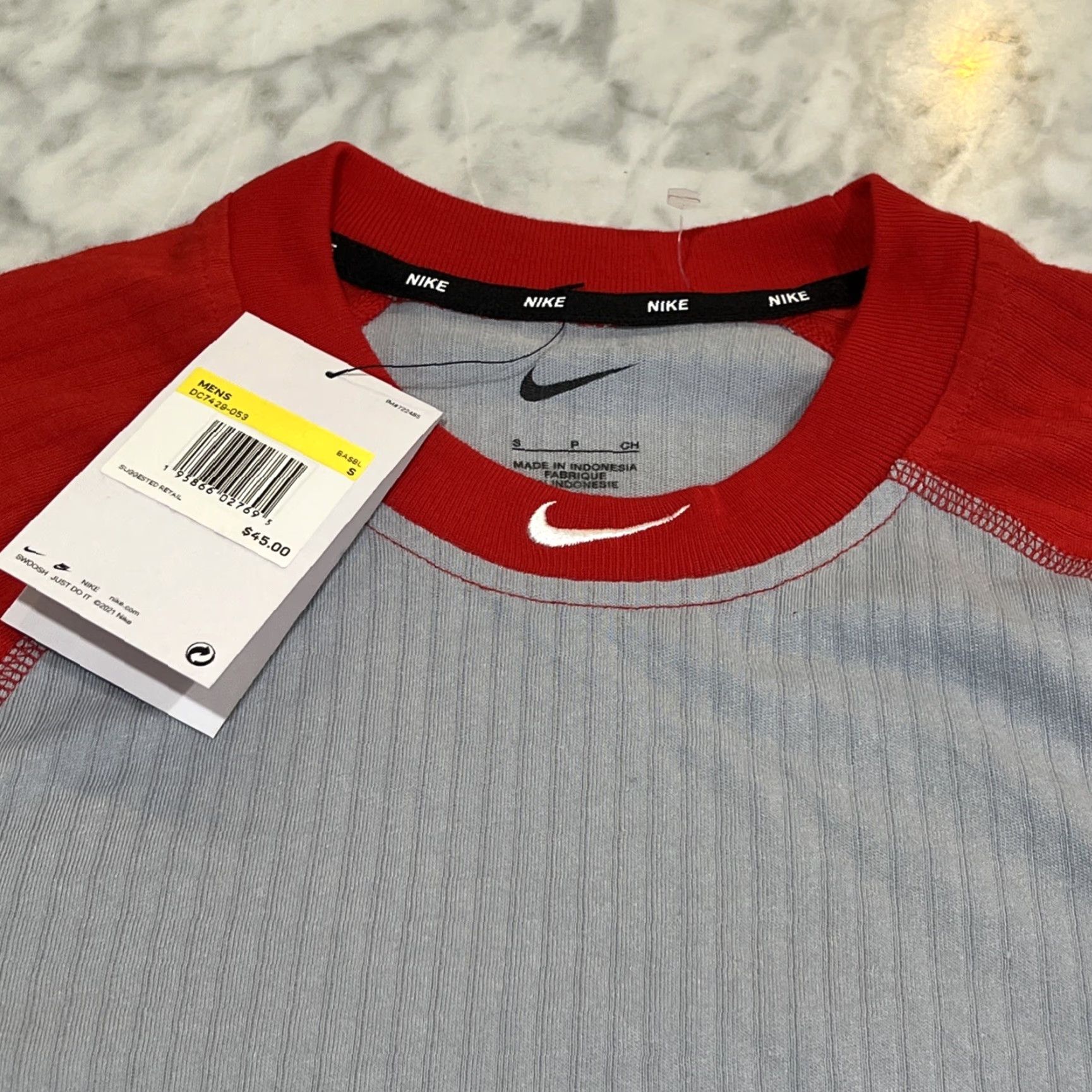 Nike Nike Dri-Fit Long Sleeve Baseball Shirt Men Small S DC7429-053 NWT Center Swoosh Size US S / EU 44-46 / 1 - 3 Thumbnail