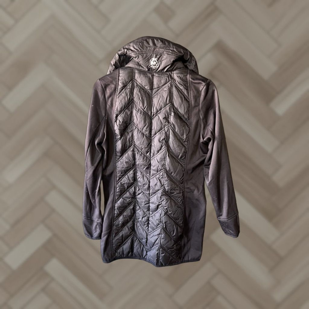 Michael Kors Michael Kors Down Puffer Jacket Womens Size M Black Long Sleeve Full Zip Pockets Lightweight Packable - Jacket Size M / US 6-8 / IT 42-44 - 1 Thumbnail