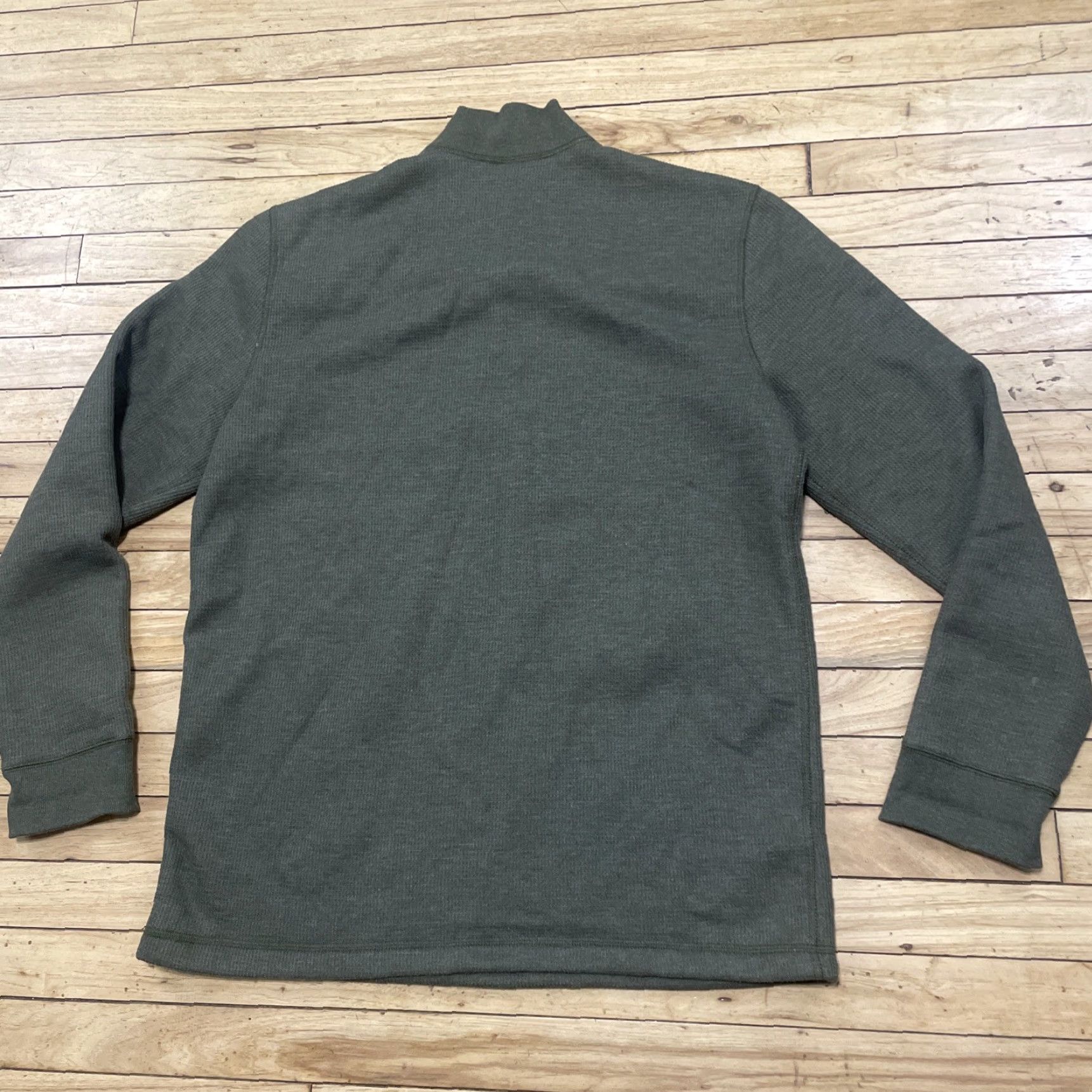 Eddie Bauer Eddie Bauer Fleece Waffle Knit Thermal Shirt Men LT Green Pique Olive Earthy Capsule Large Tall LT Green Thermal Waffle Knit Shirt Mens Size US L / EU 52-54 / 3 - 2 Thumbnail