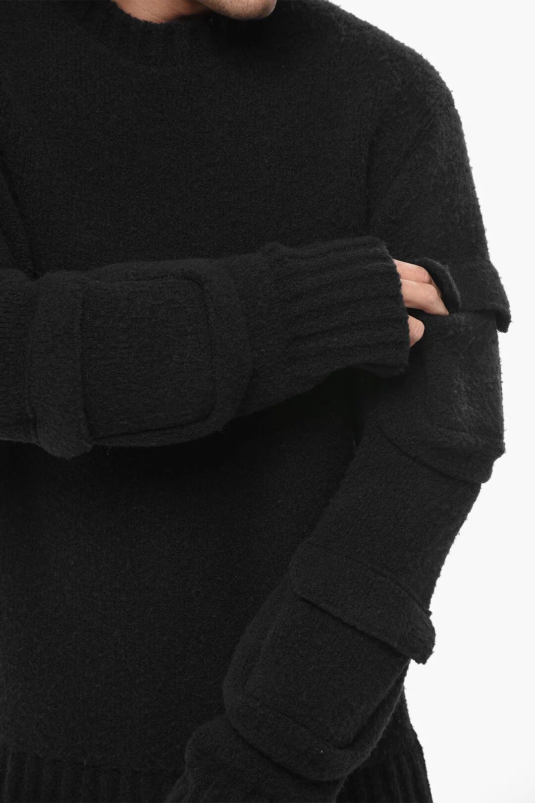 Off-White og1mm0526 Crewneck Sweater in Black Size US L / EU 52-54 / 3 - 3 Thumbnail