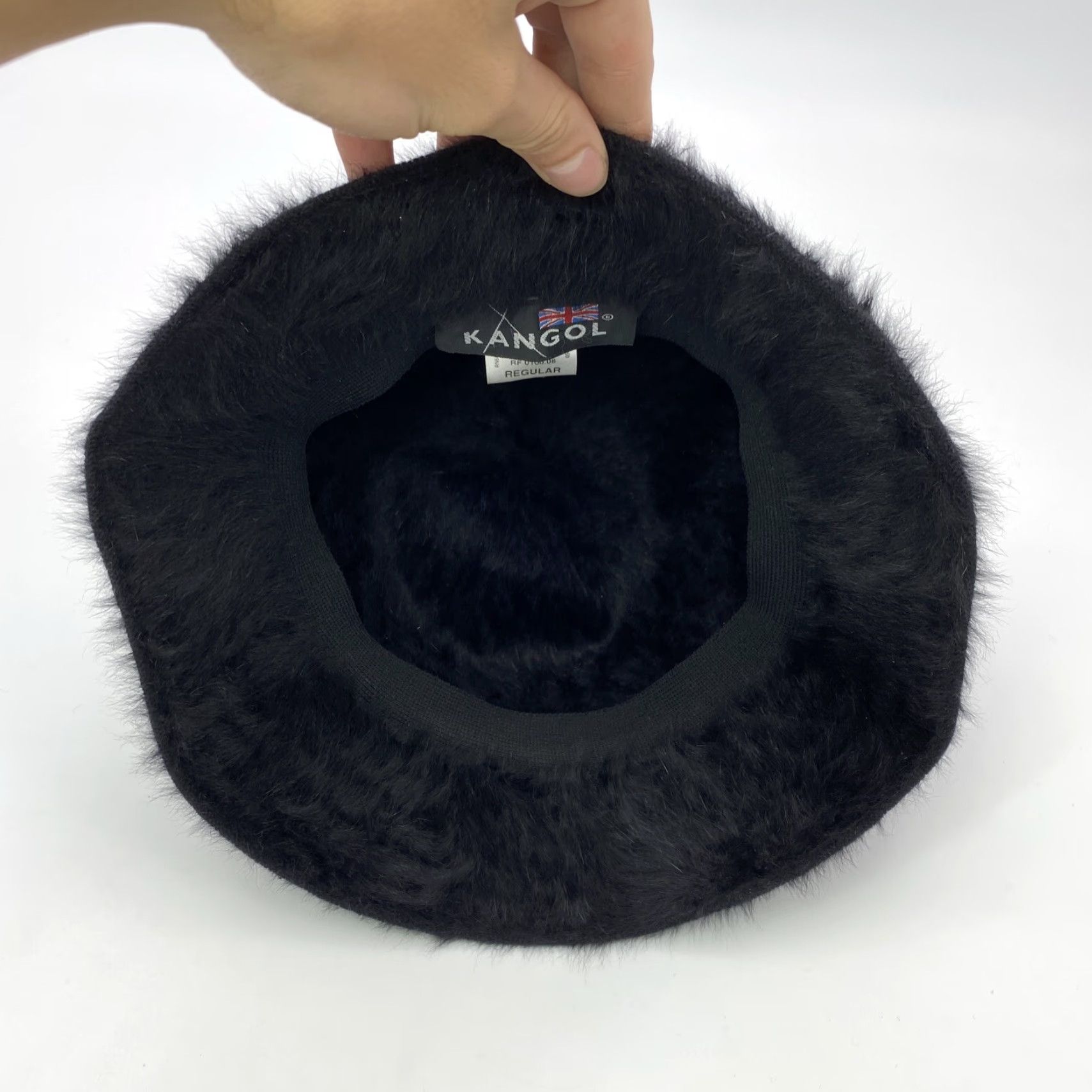 VINTAGE Kangol Furgora Bucket Hat Unisex Adults Regular Black Angora Rabbit Fur Blend 90s Hip Hop Classic