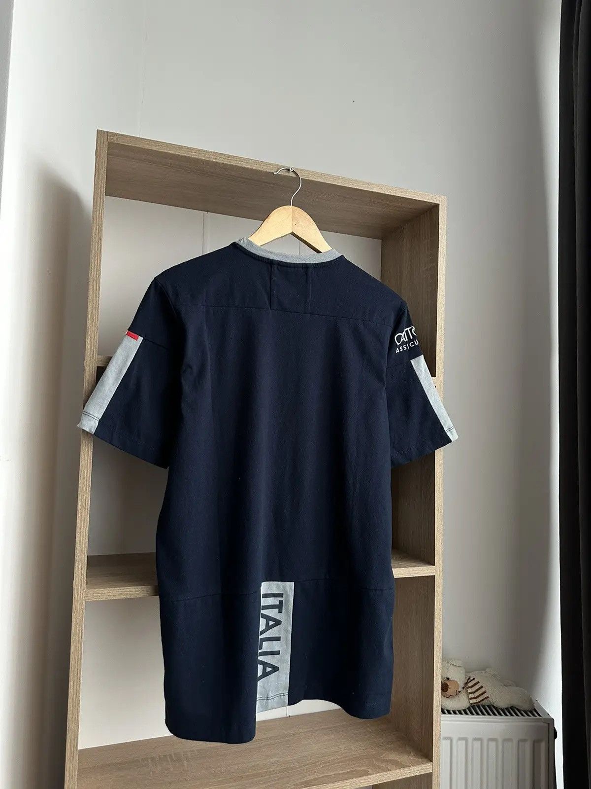 Vintage Vintage T-Shirt Italia Rugby Cotton Ufficiale Player 2019 Size US L / EU 52-54 / 3 - 15 Thumbnail