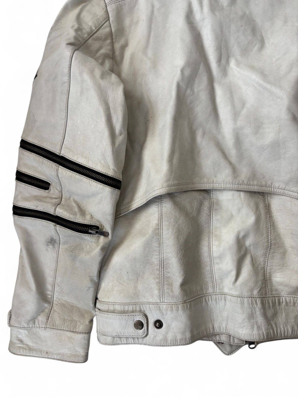 Vintage Vintage Stateless Zipper leather jacket Size US XL / EU 56 / 4 - 7 Thumbnail